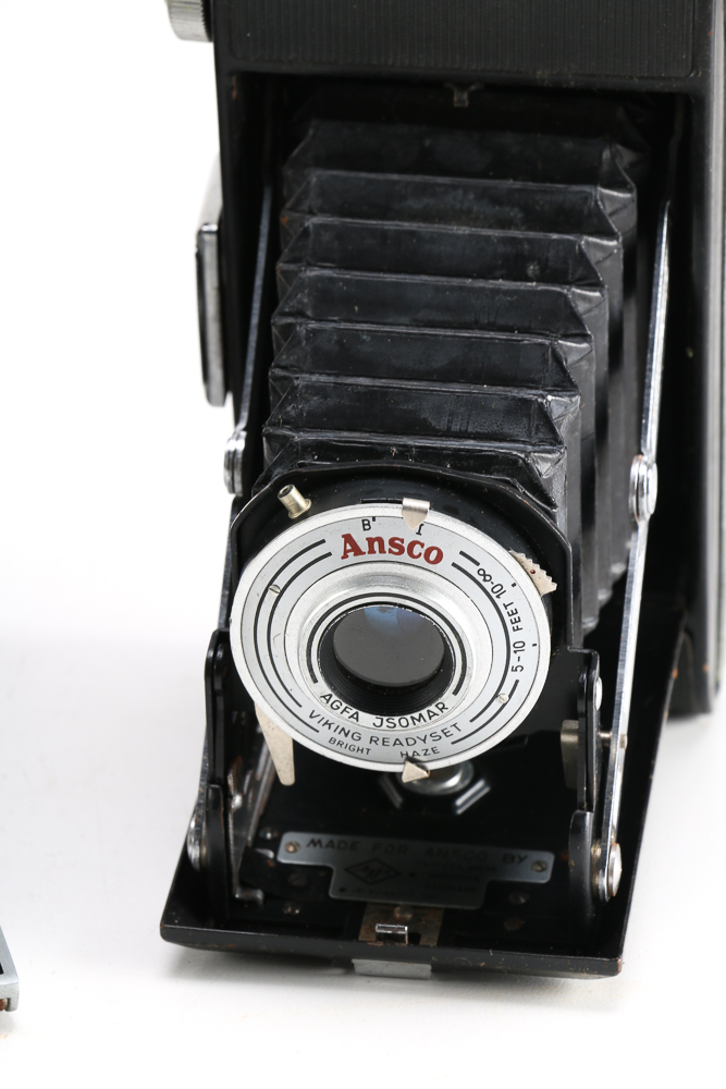 Collection of Vintage Instant and Folding Cameras