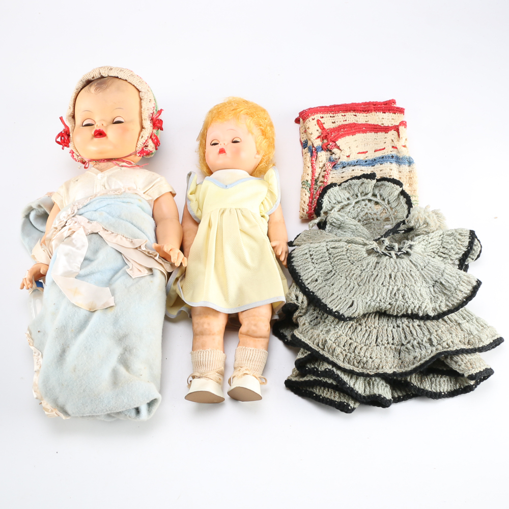 1950s Dolls Featuring an Allied Eastern AE Baby Doll