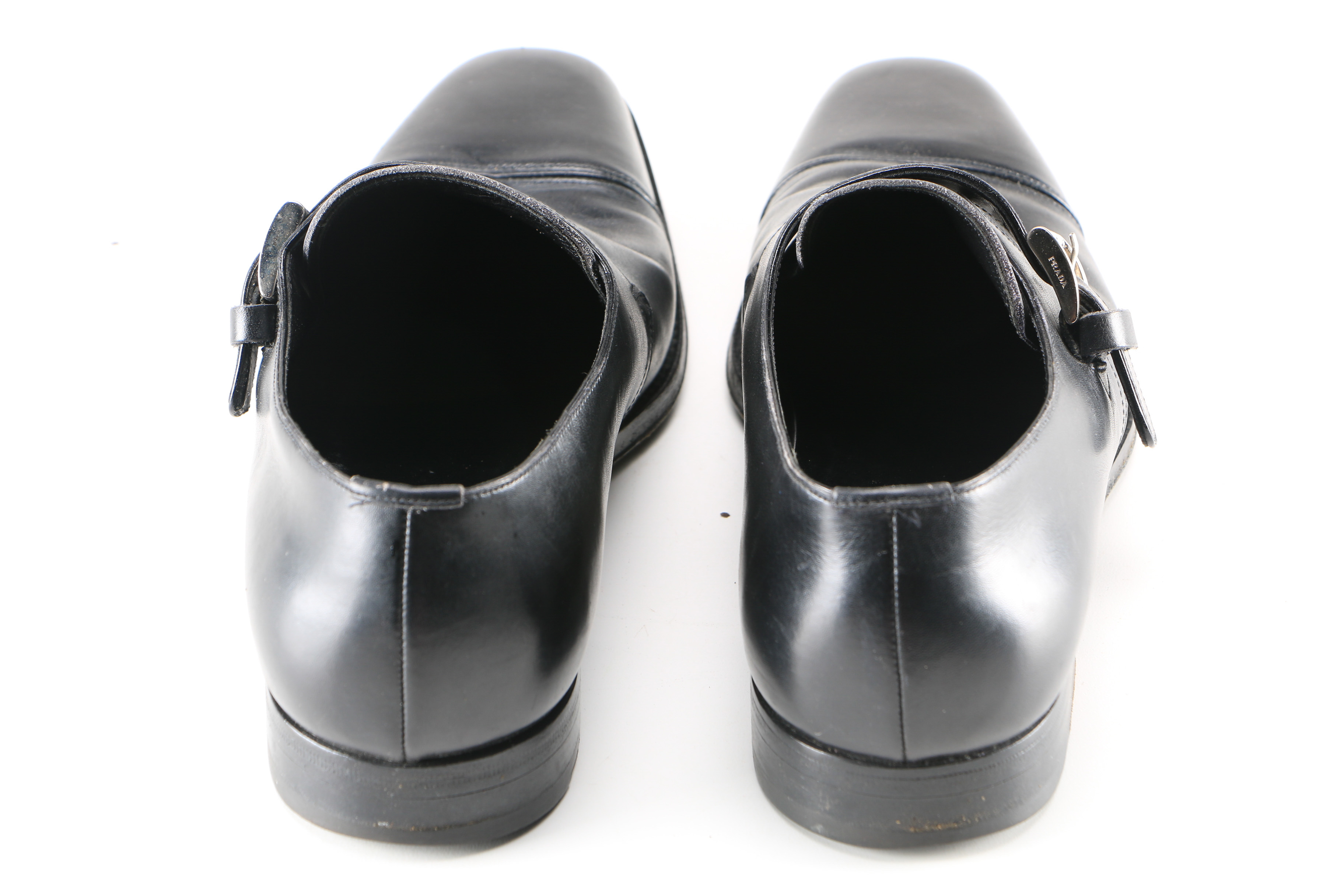 Men's Prada Saffiano Leather Monk Strap Shoes