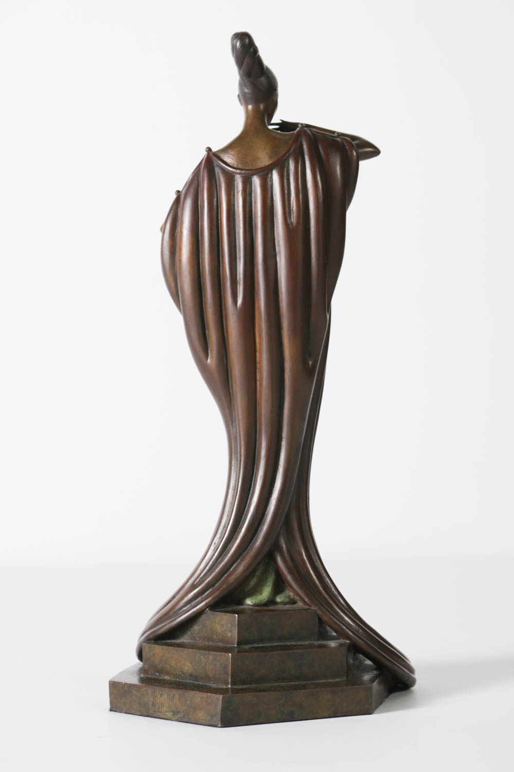Erte Artist Proof Bronze Sculpture "An Evening in 1922"