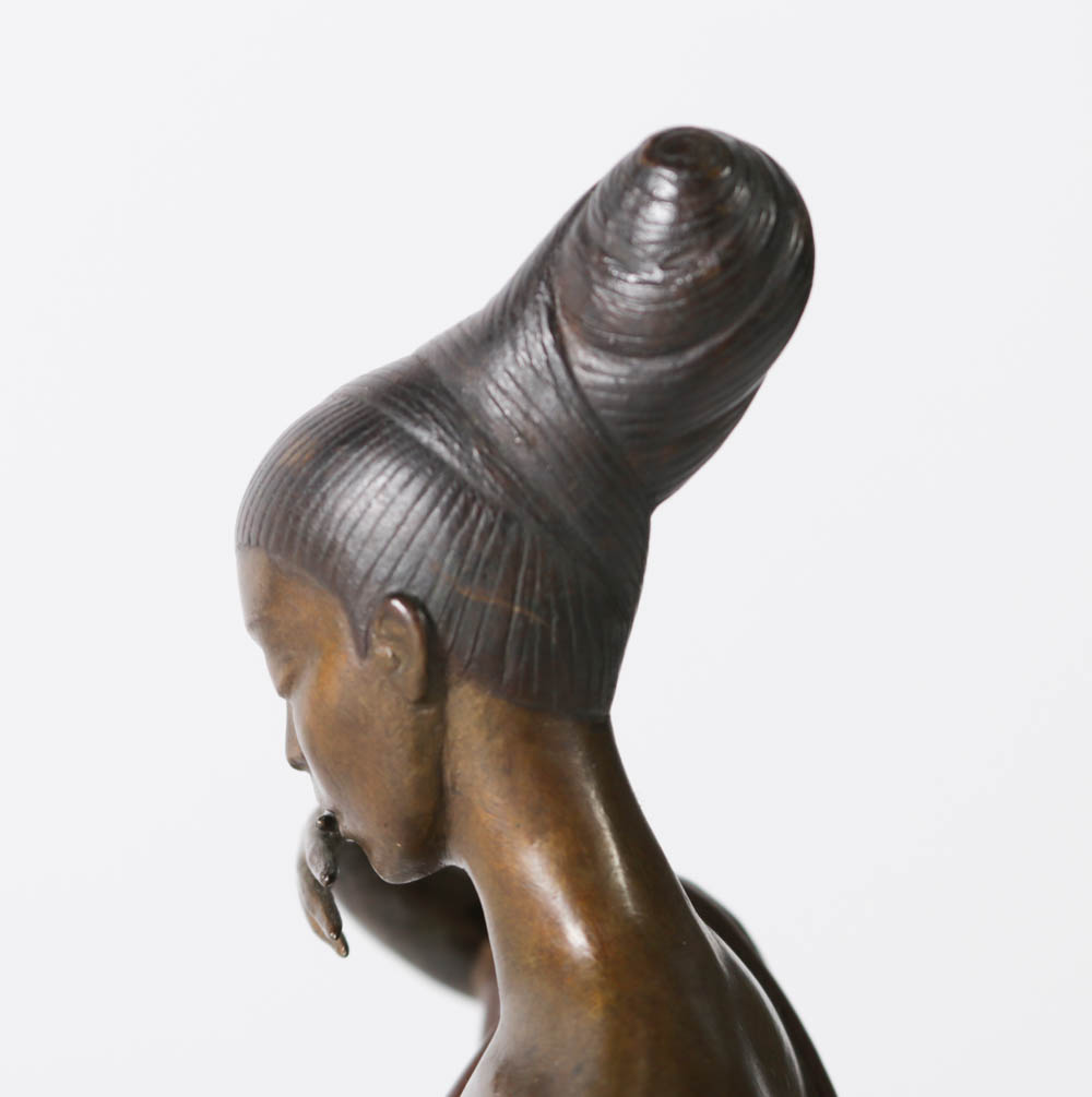 Erte Artist Proof Bronze Sculpture "An Evening in 1922"