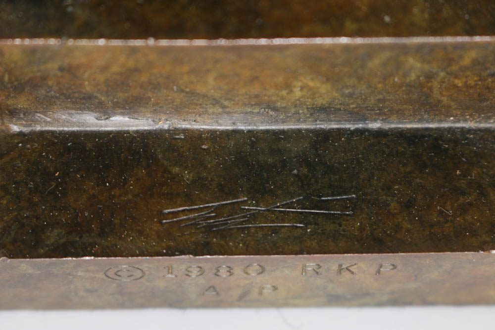 Erte Artist Proof Bronze Sculpture "An Evening in 1922"