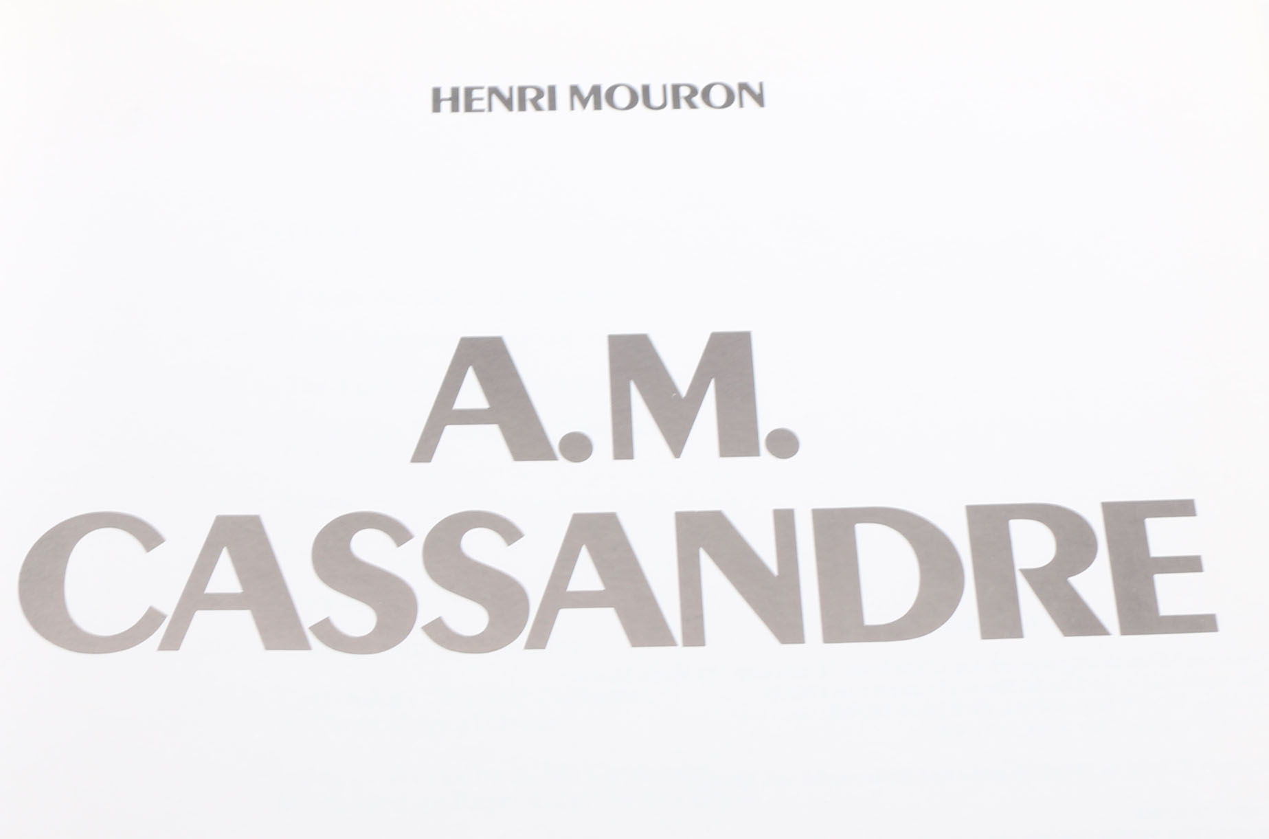 Three A.M. Cassandre Books