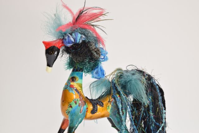 Signed Horse Sculpture by Jeanie Shackelford