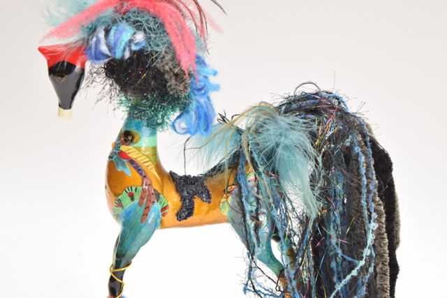 Signed Horse Sculpture by Jeanie Shackelford