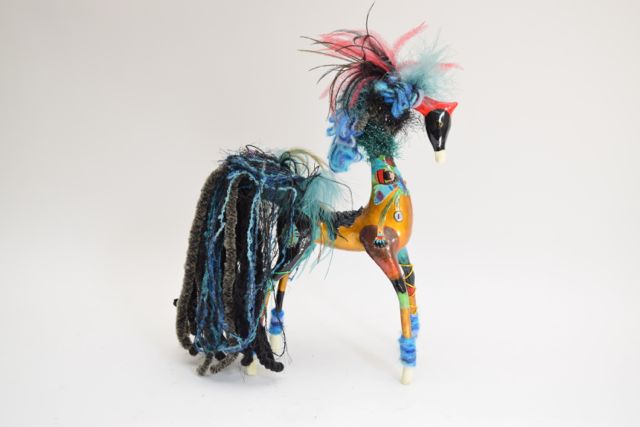 Signed Horse Sculpture by Jeanie Shackelford