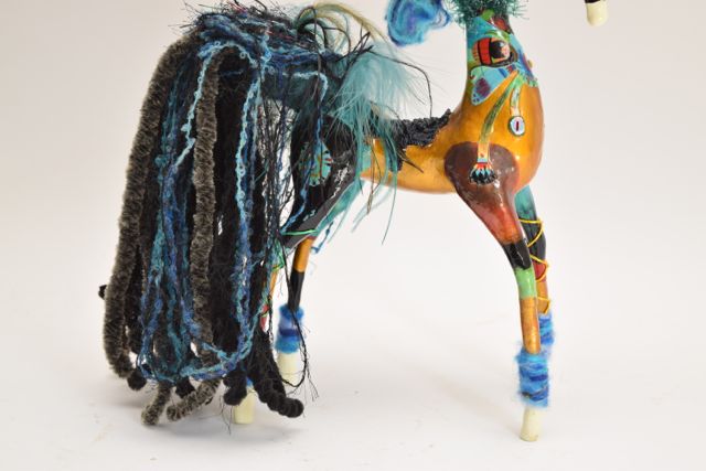 Signed Horse Sculpture by Jeanie Shackelford
