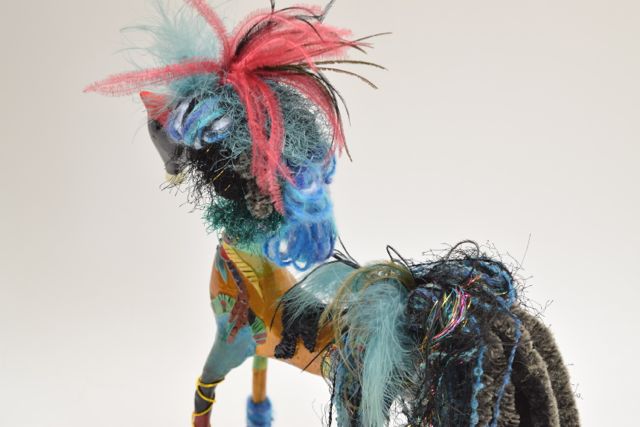 Signed Horse Sculpture by Jeanie Shackelford