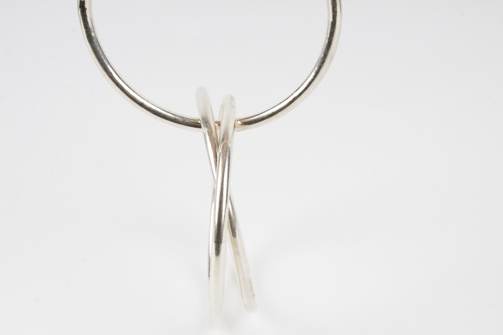 Silver Interwoven Bangles