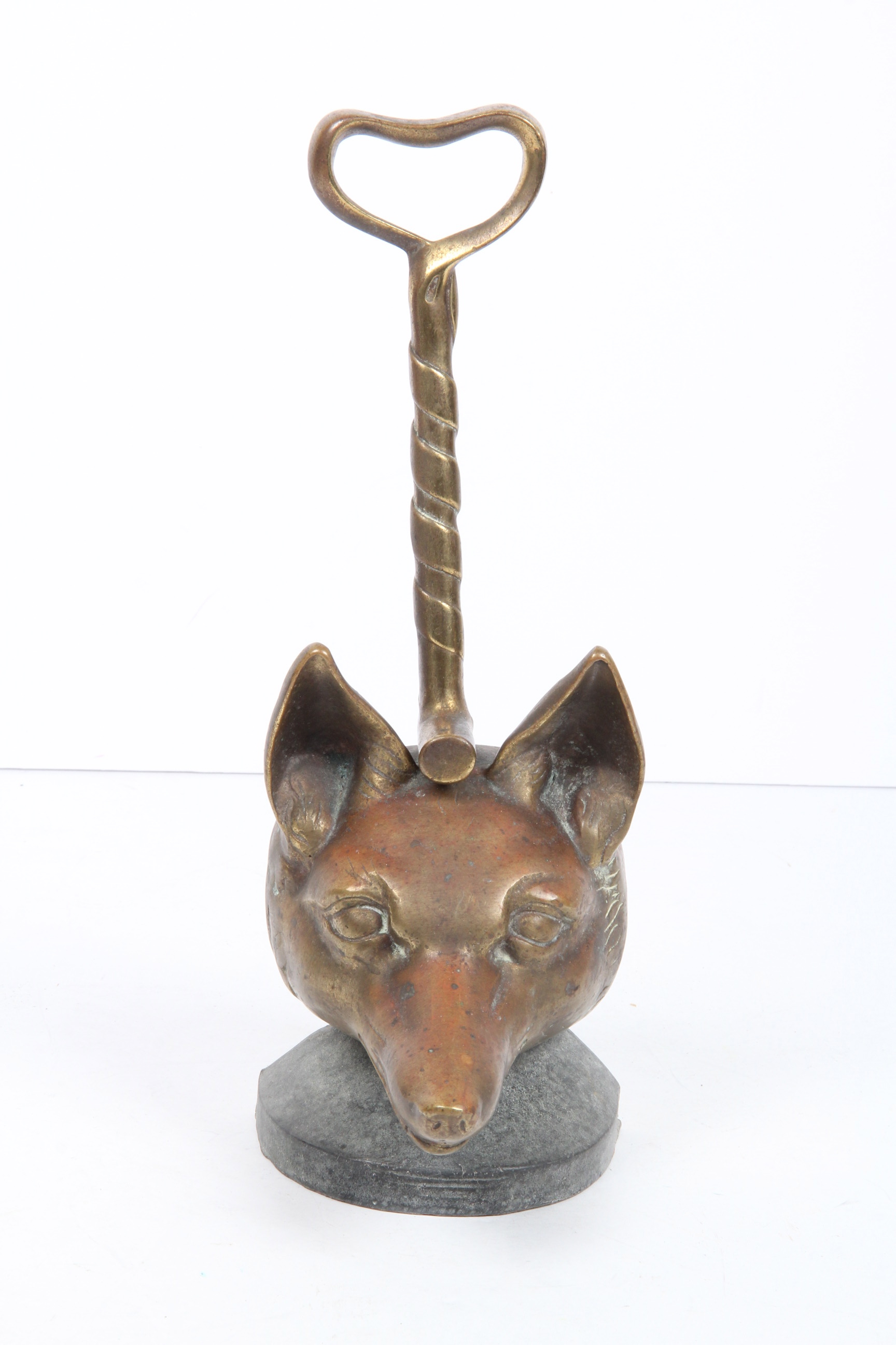 Antique Brass Fox Door Stop