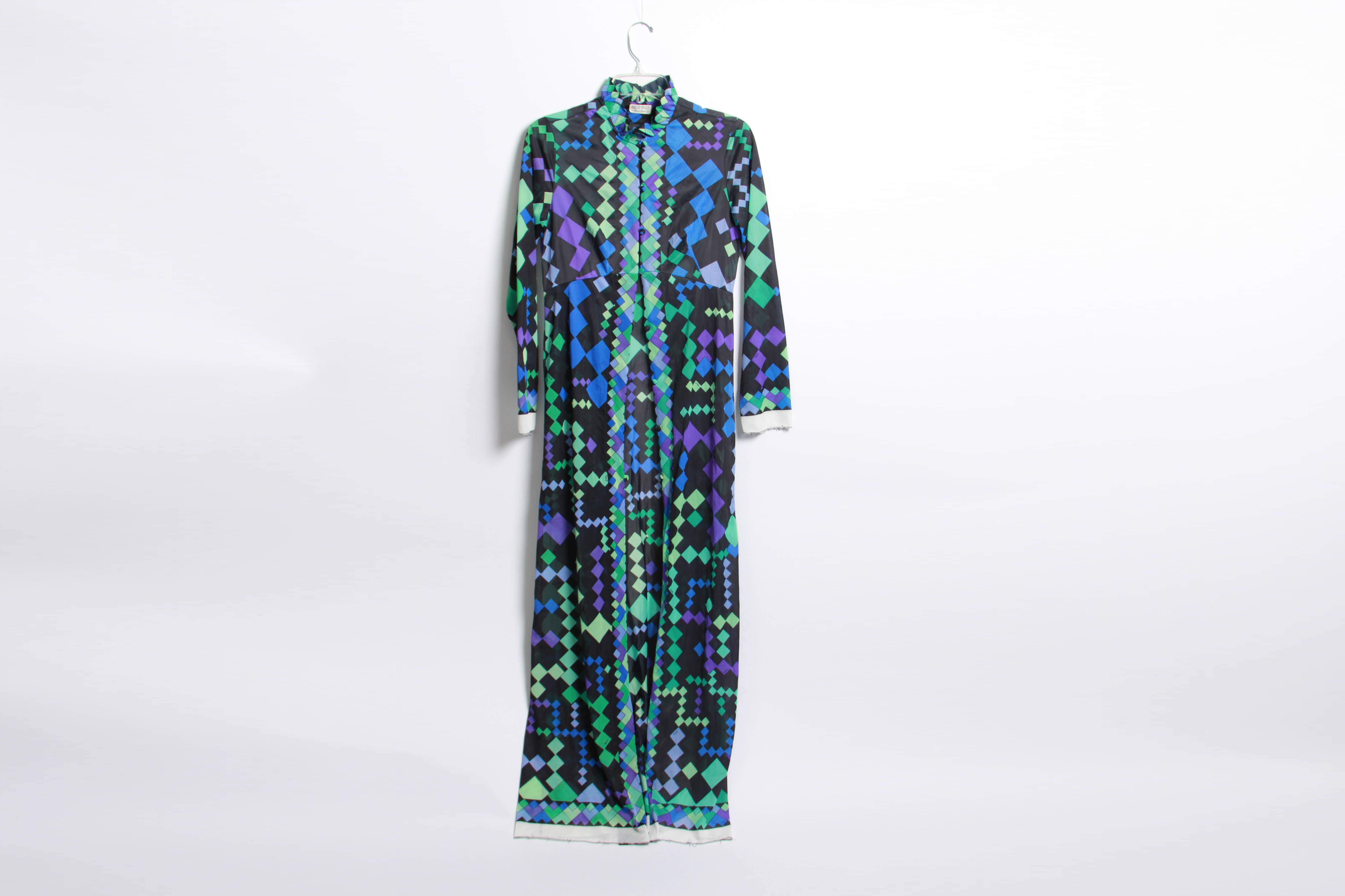 Vintage Emilio Pucci for Formfit Rogers Nightgown and Robe set