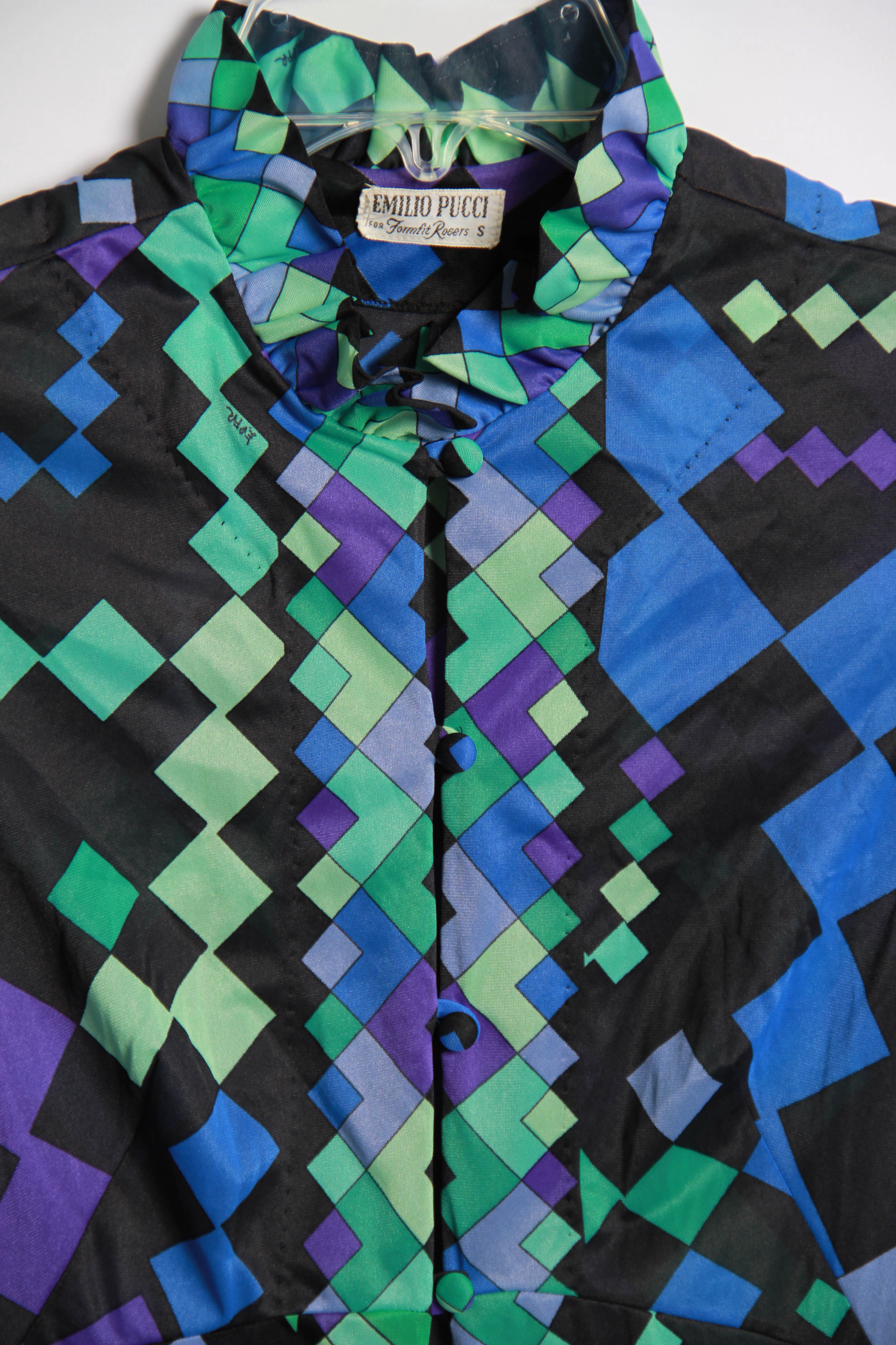 Vintage Emilio Pucci for Formfit Rogers Nightgown and Robe set