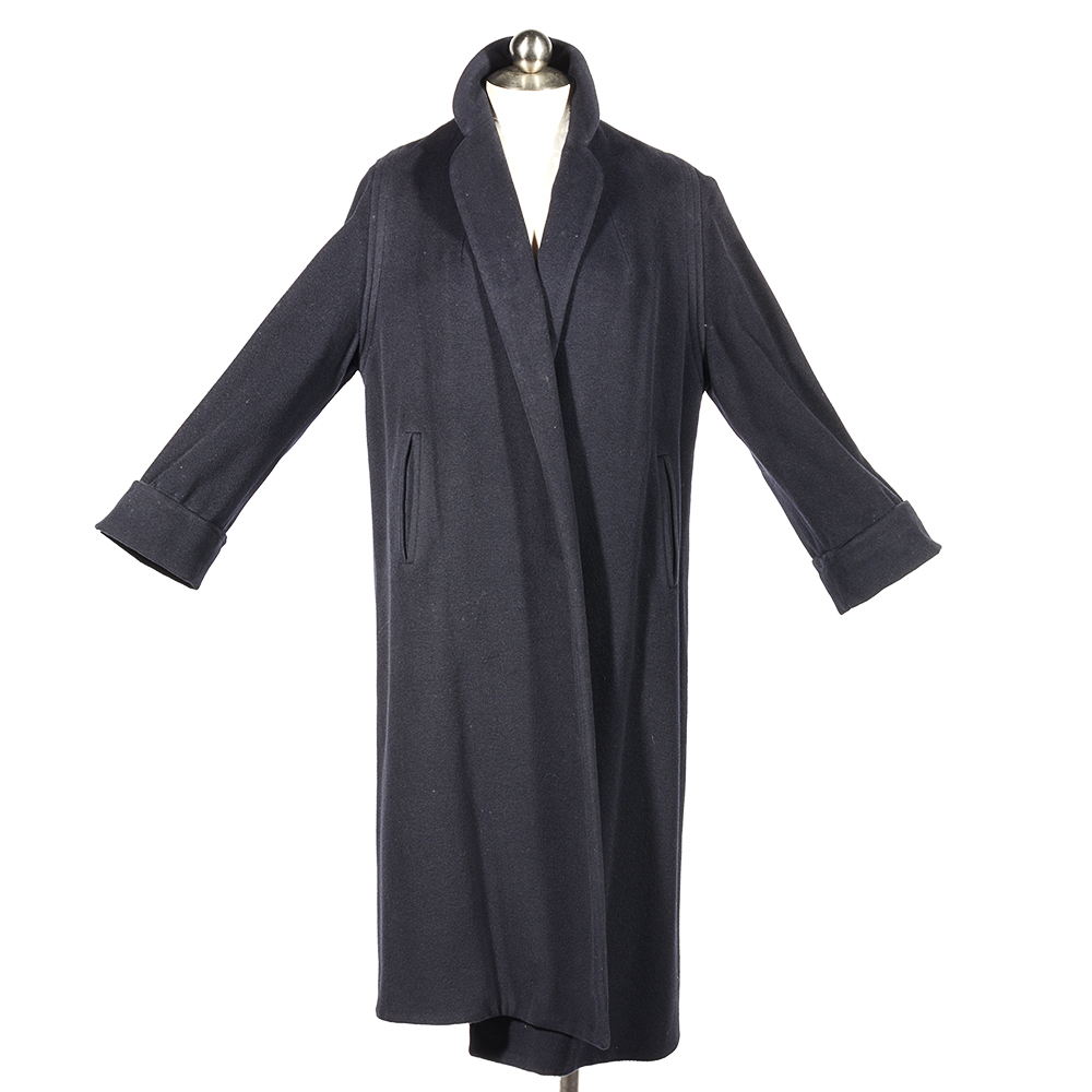 Vintage Saks Fifth Avenue Vicuna Dark Blue Coat