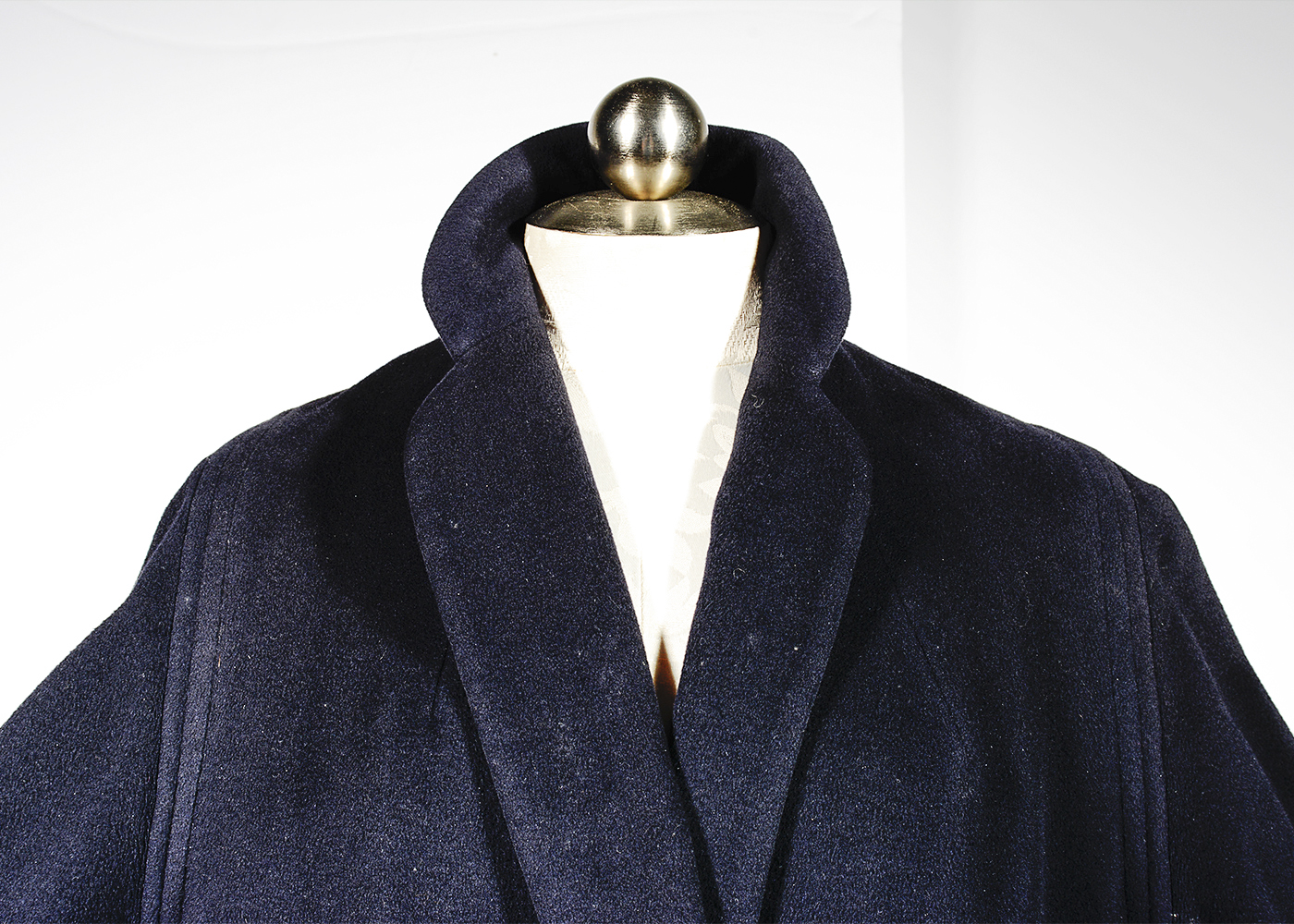 Vintage Saks Fifth Avenue Vicuna Dark Blue Coat