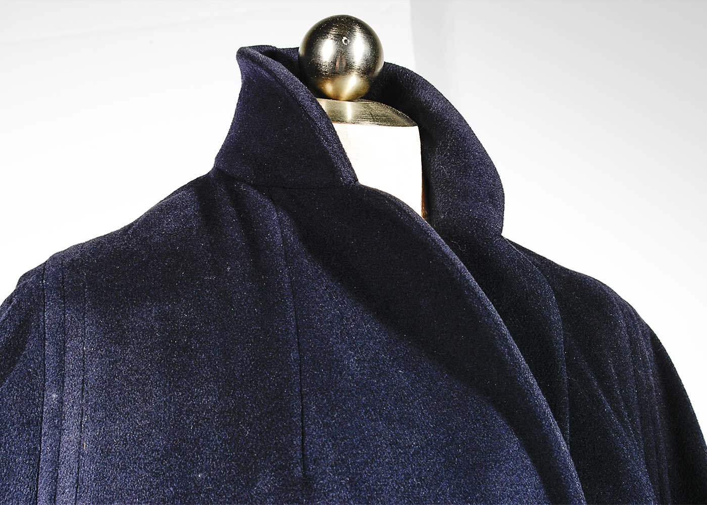 Vintage Saks Fifth Avenue Vicuna Dark Blue Coat