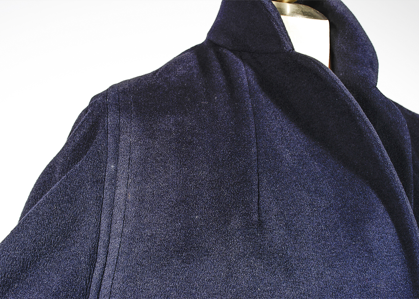 Vintage Saks Fifth Avenue Vicuna Dark Blue Coat