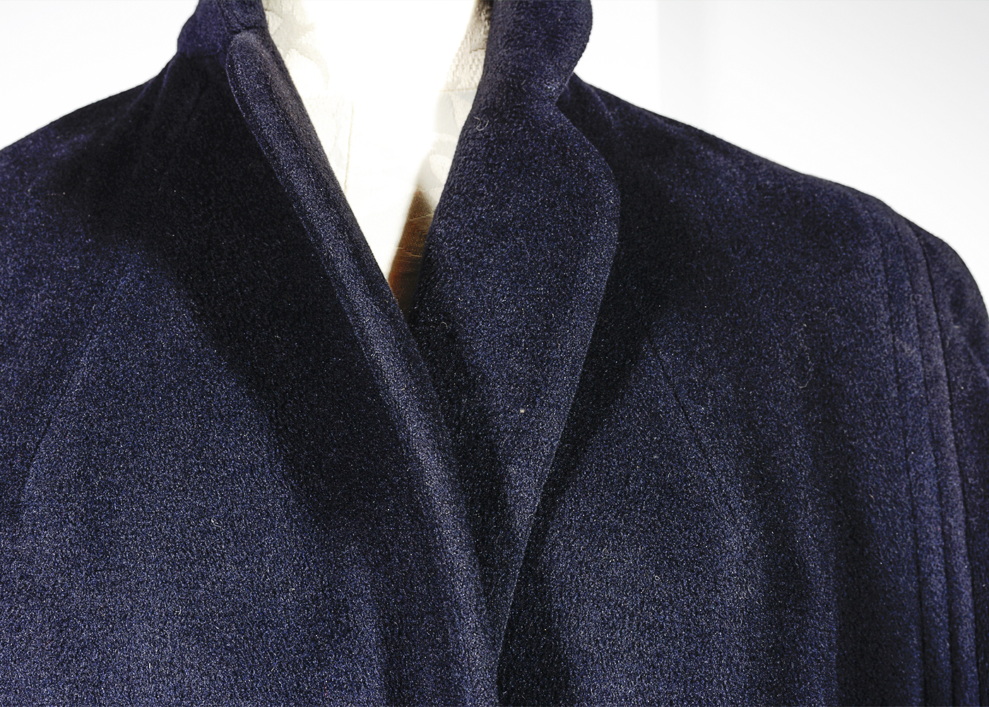 Vintage Saks Fifth Avenue Vicuna Dark Blue Coat
