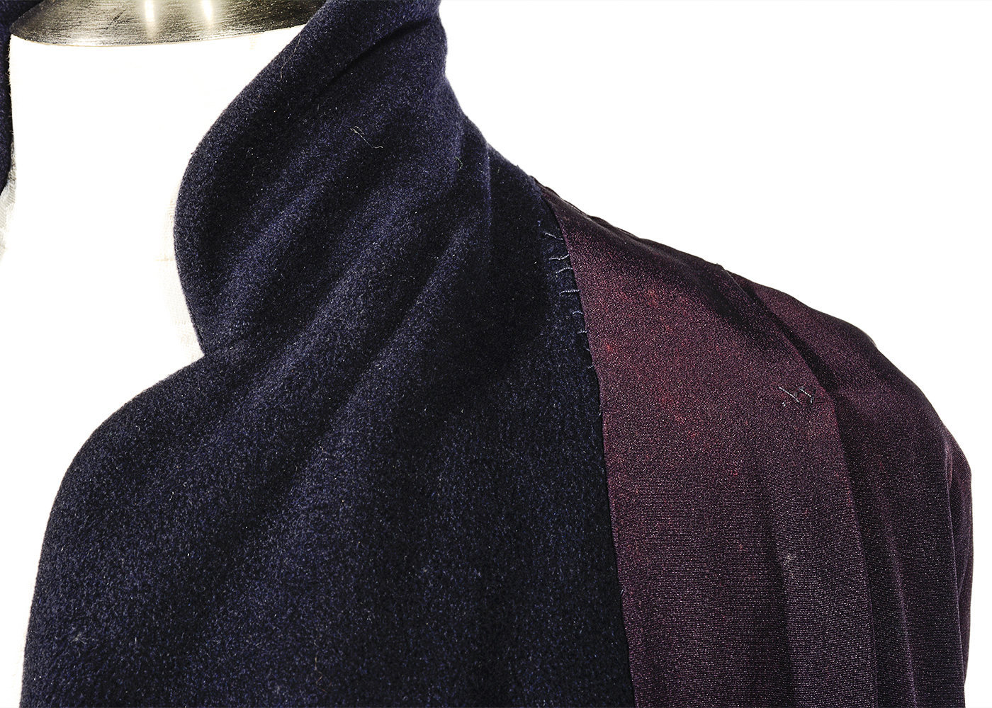 Vintage Saks Fifth Avenue Vicuna Dark Blue Coat