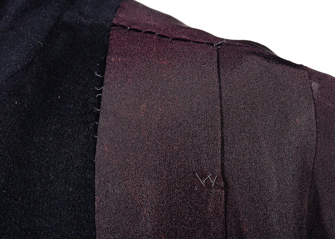 Vintage Saks Fifth Avenue Vicuna Dark Blue Coat