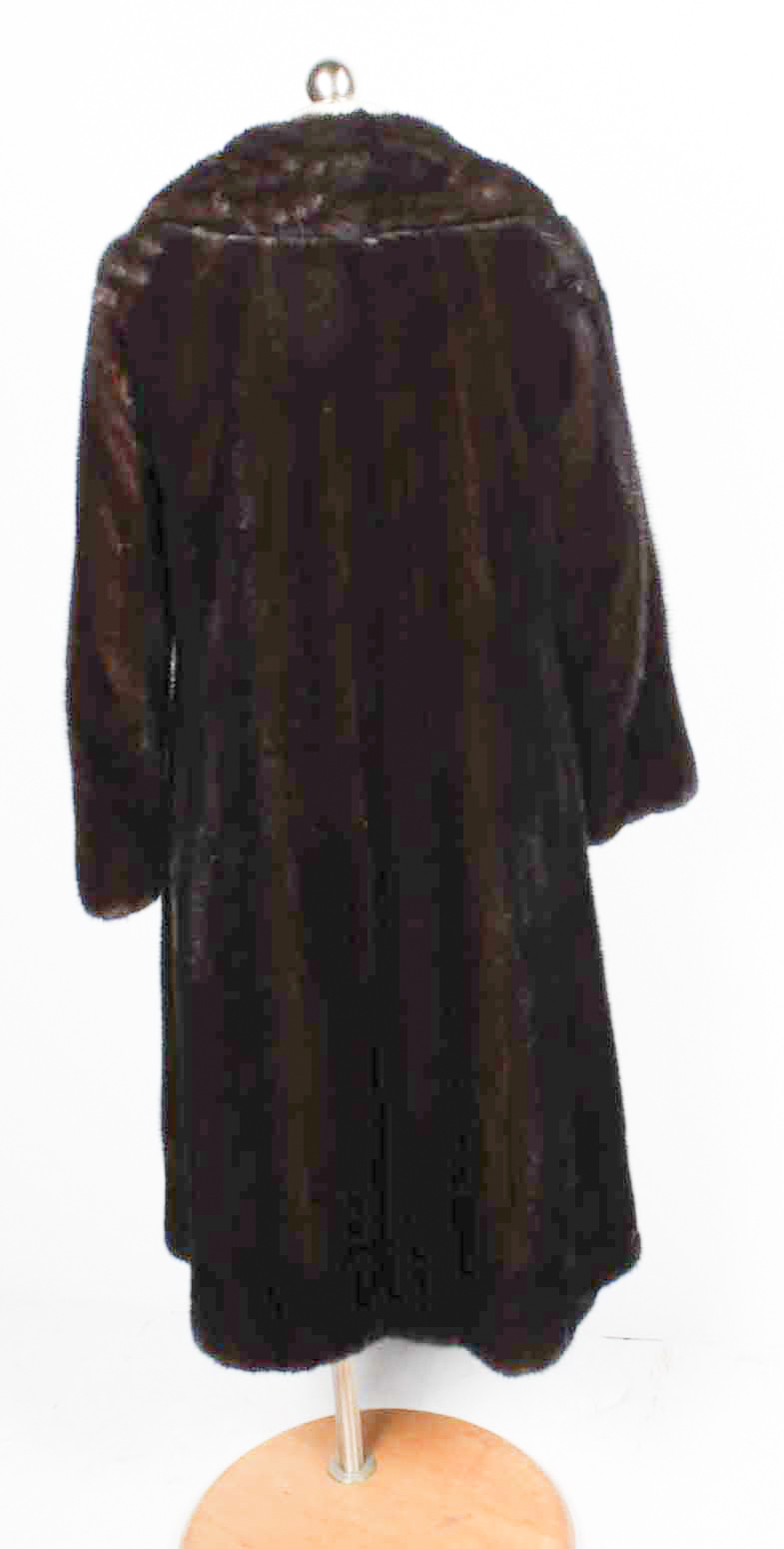 Vintage Black Diamond Brand Mink Fur Coat