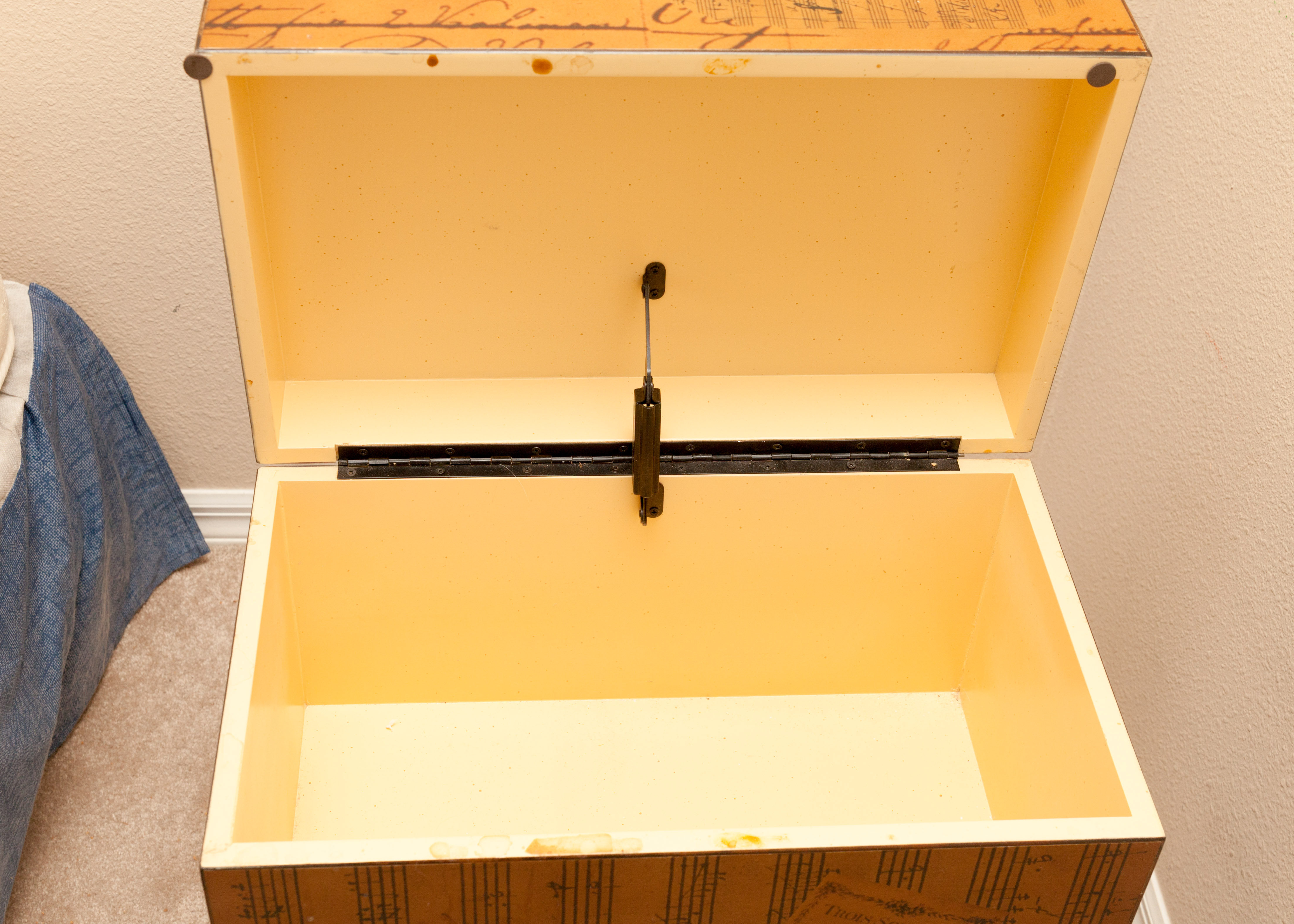 Trunk with Wrought Iron Base