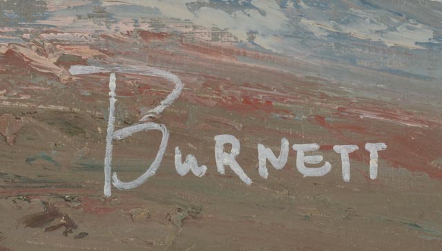 Caroline Burnett Oil Painting on Canvas of the Moulin Rouge