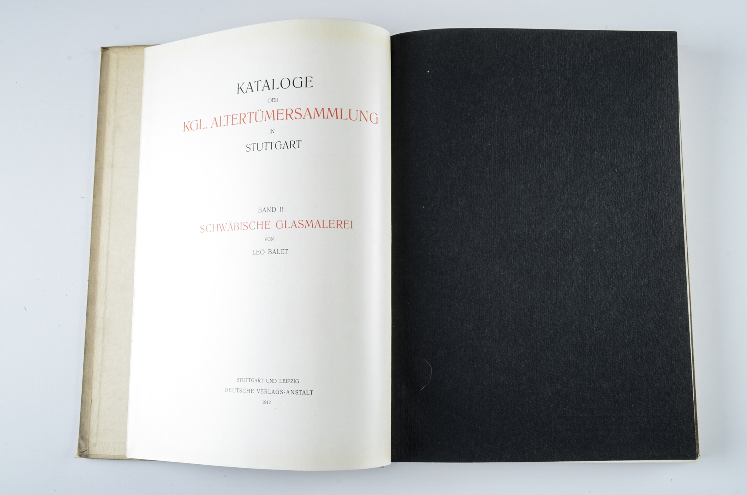 German Book on Stained Glass Entitled, "Schwabische Glasmalerei" by Leo Balet