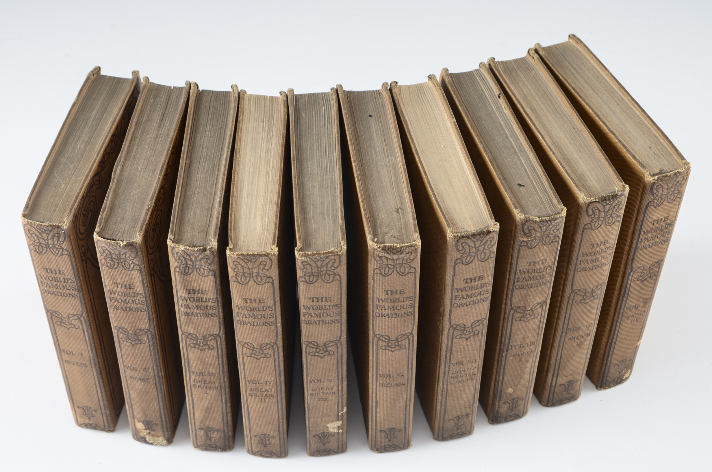 The World's Famous Orations Ten Book Set