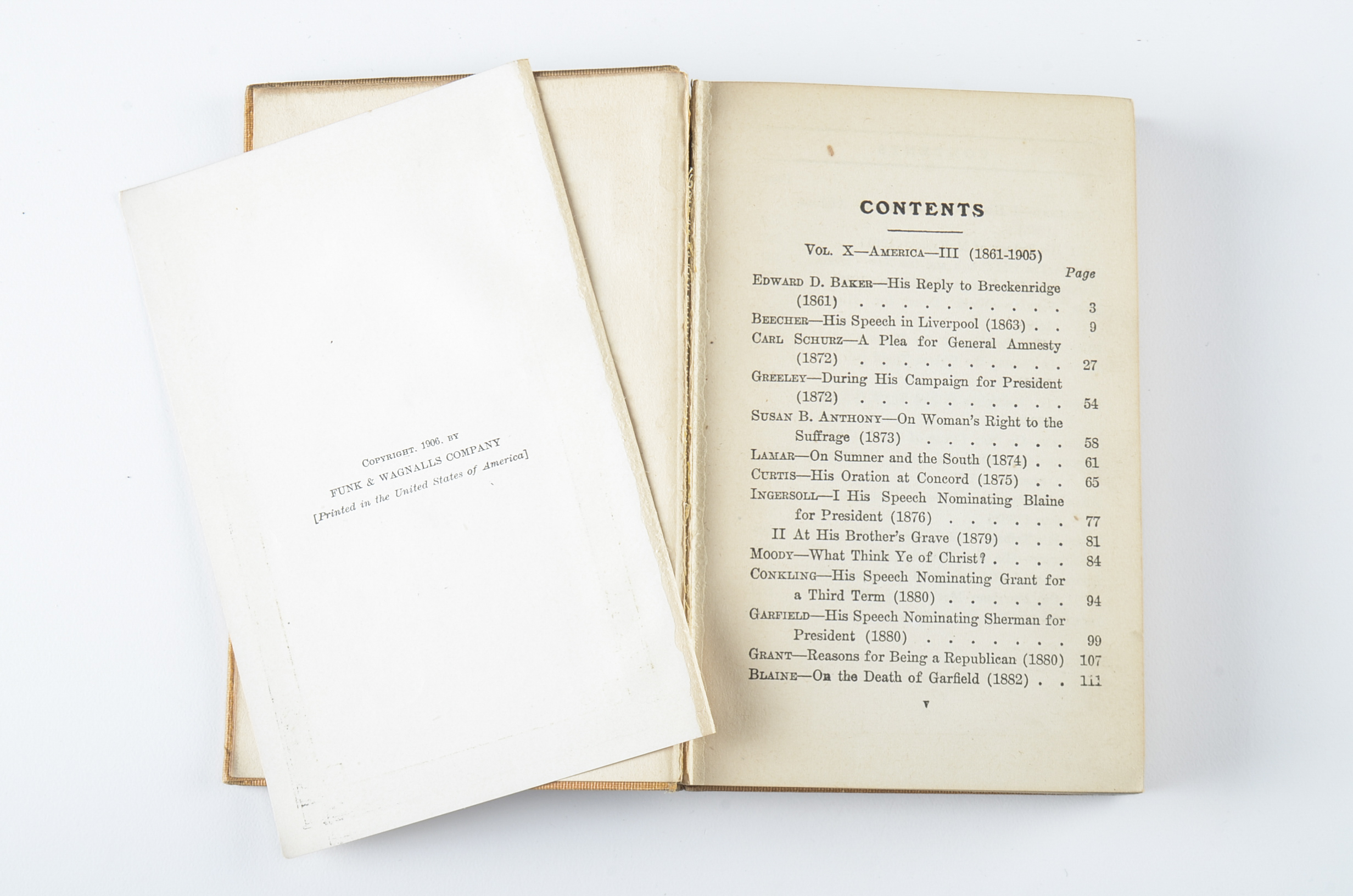 The World's Famous Orations Ten Book Set