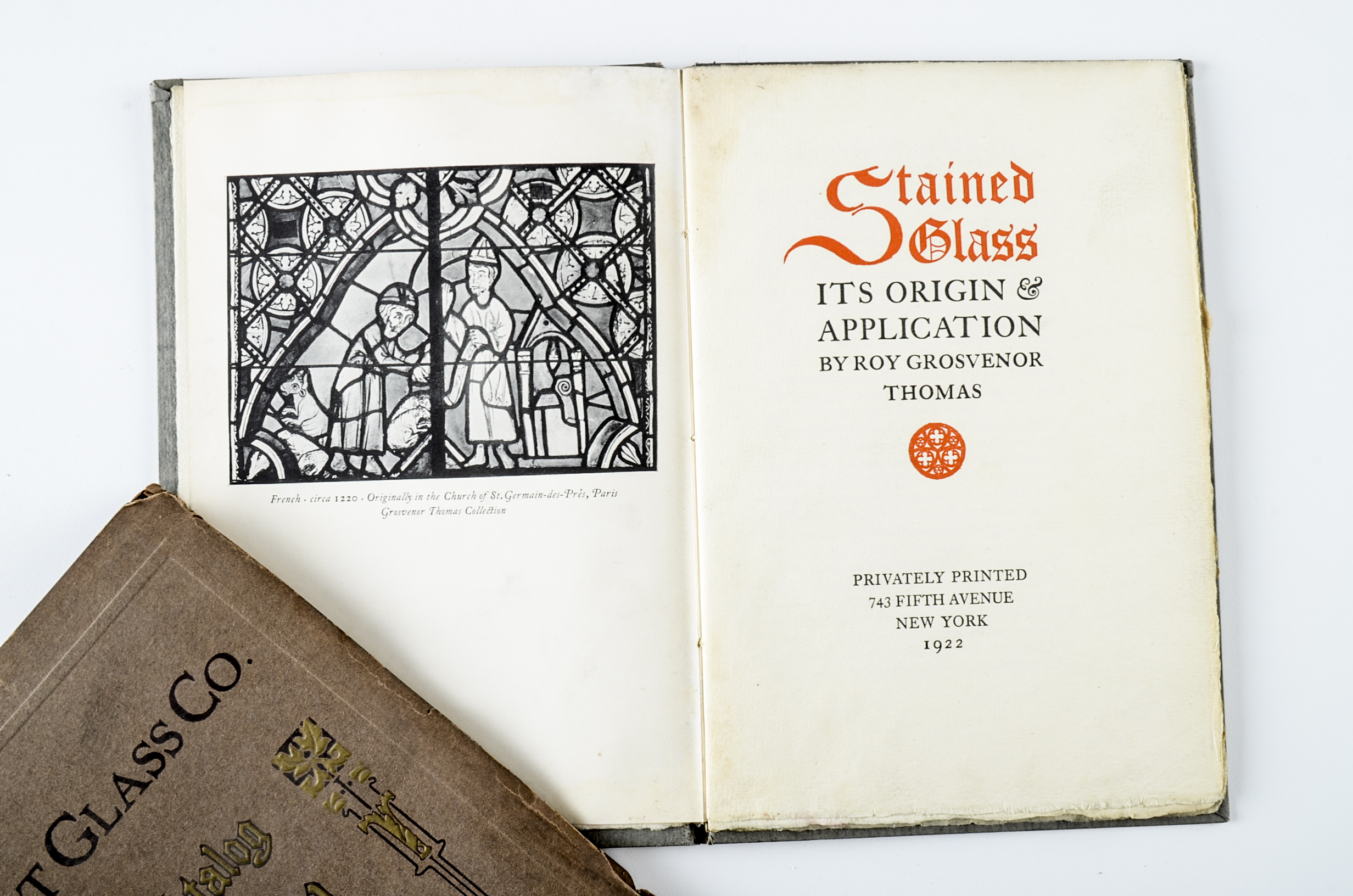 Collection of Vintage Stained Glass Catalogs and More