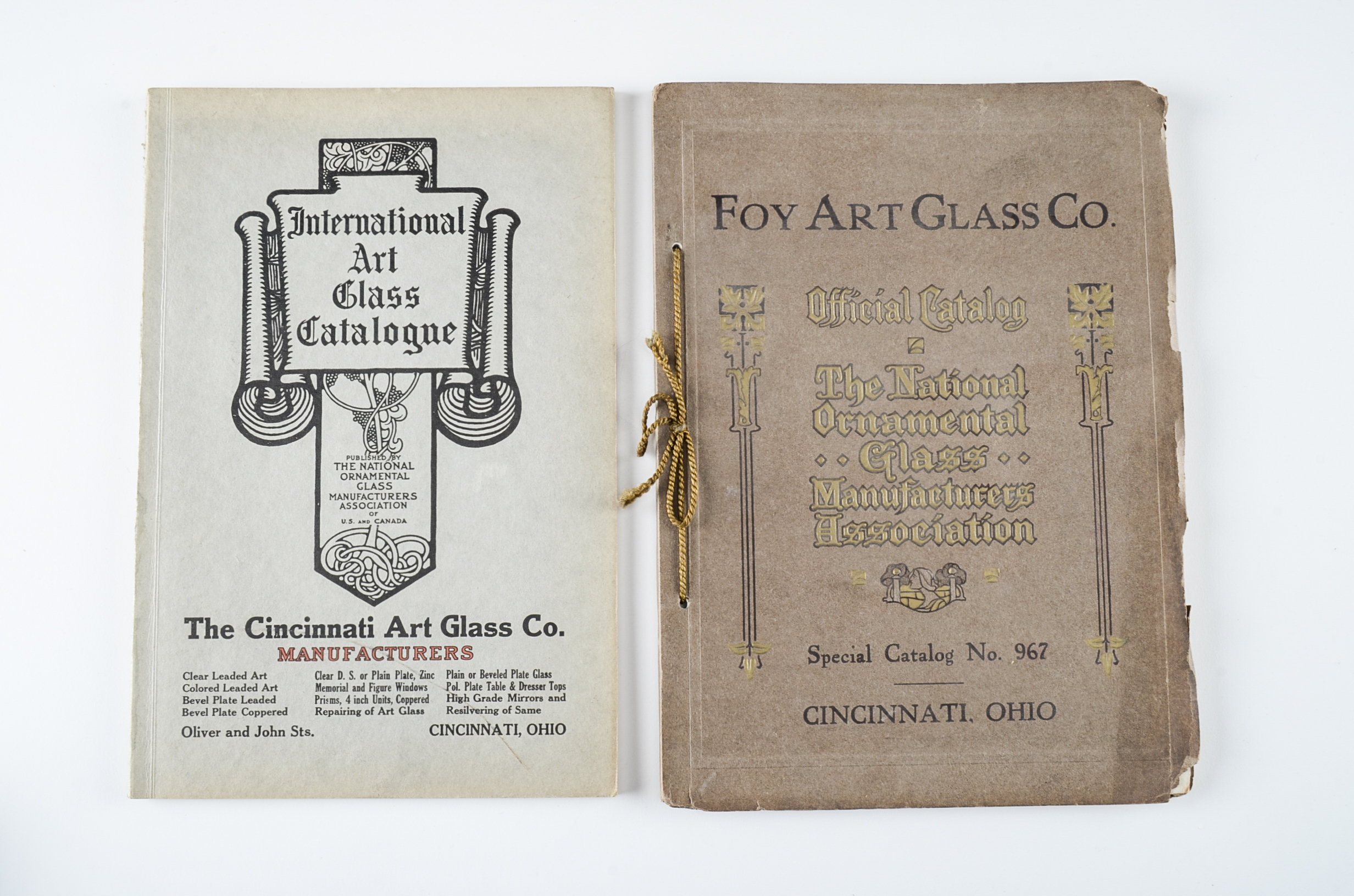 Collection of Vintage Stained Glass Catalogs and More