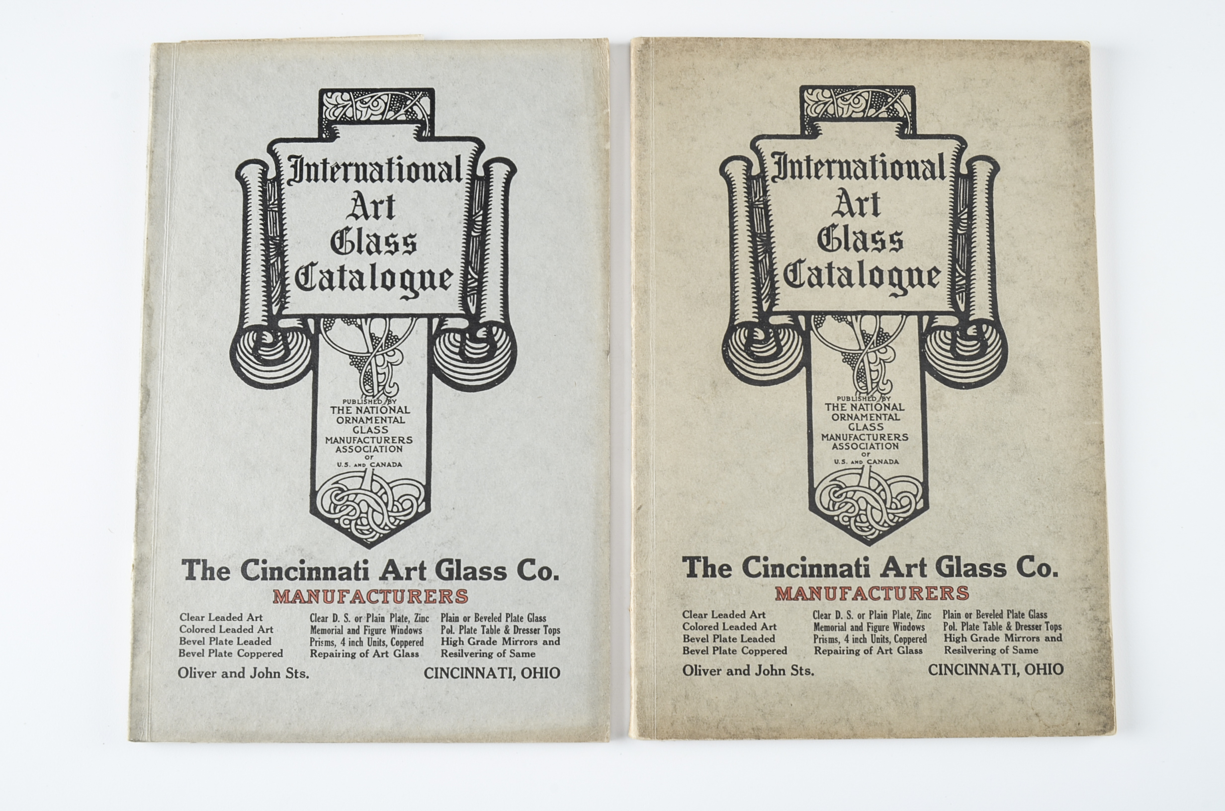 Collection of Vintage Stained Glass Catalogs and More