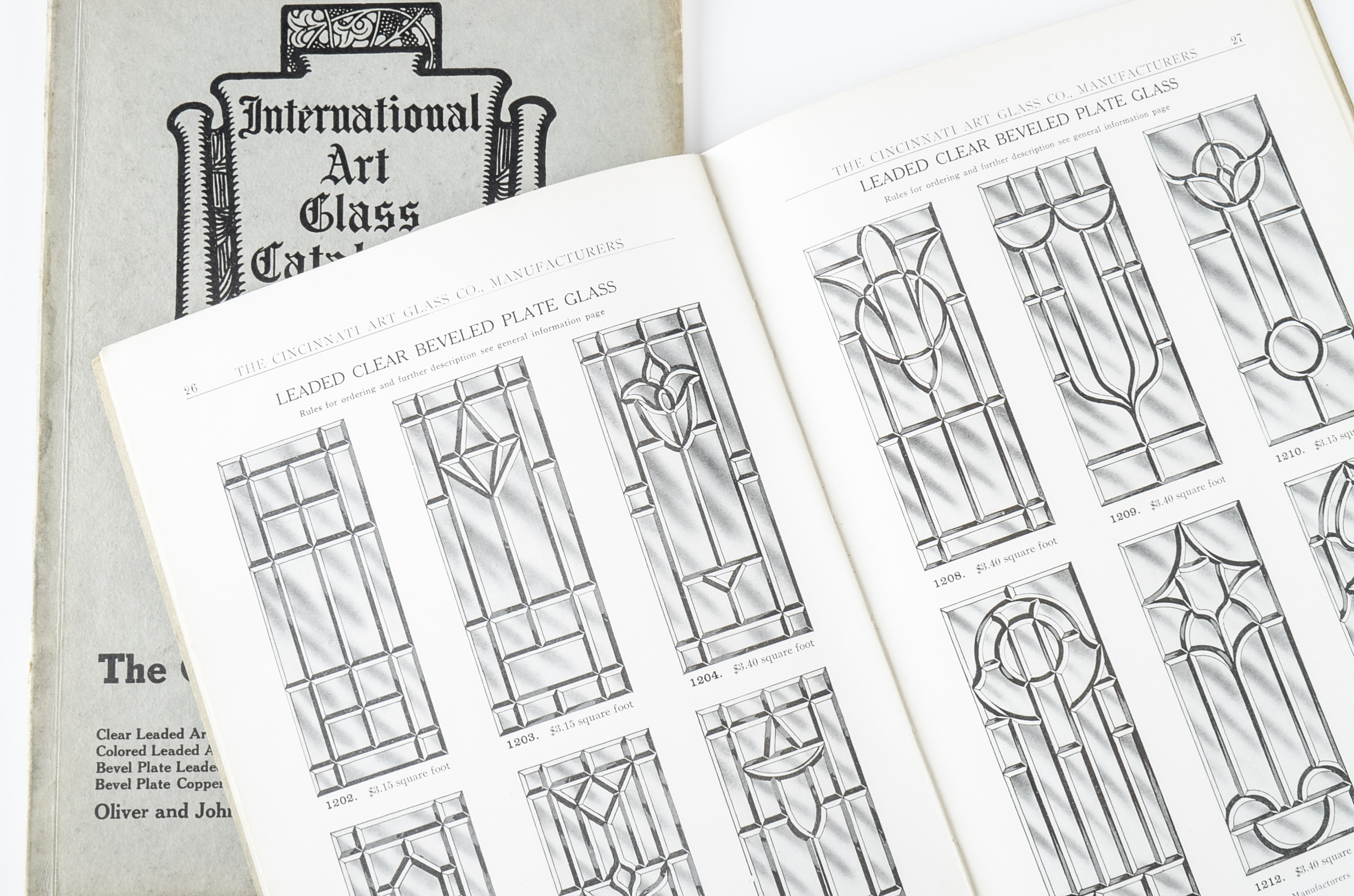 Collection of Vintage Stained Glass Catalogs and More