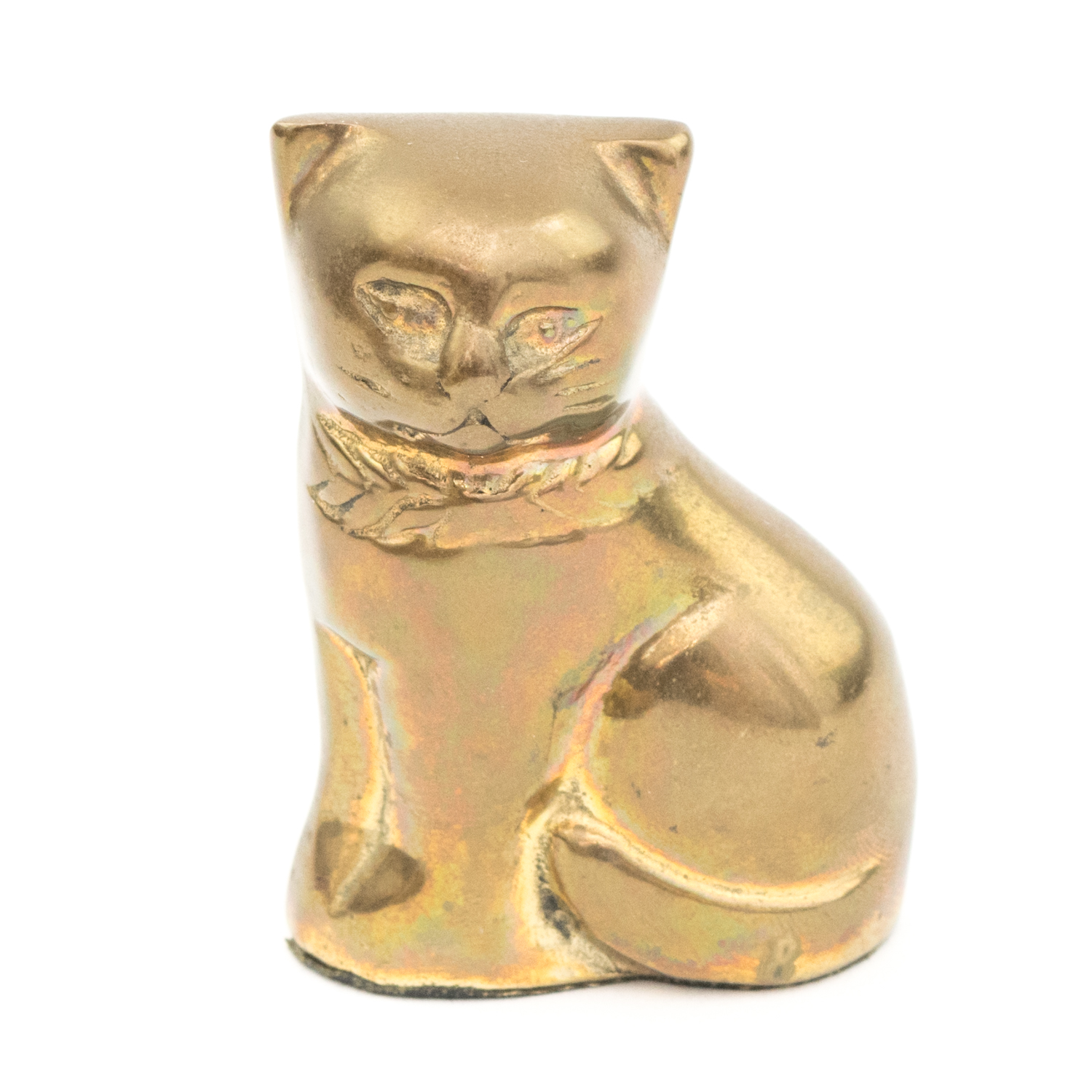 Three Vintage Brass Cat Figurines