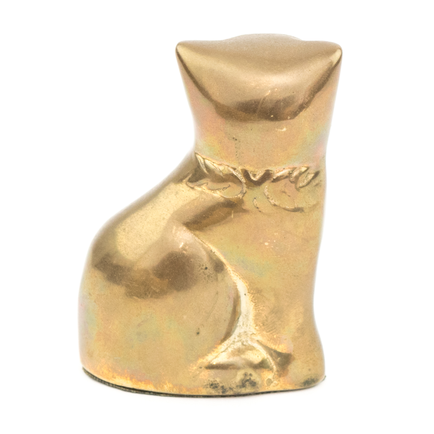 Three Vintage Brass Cat Figurines