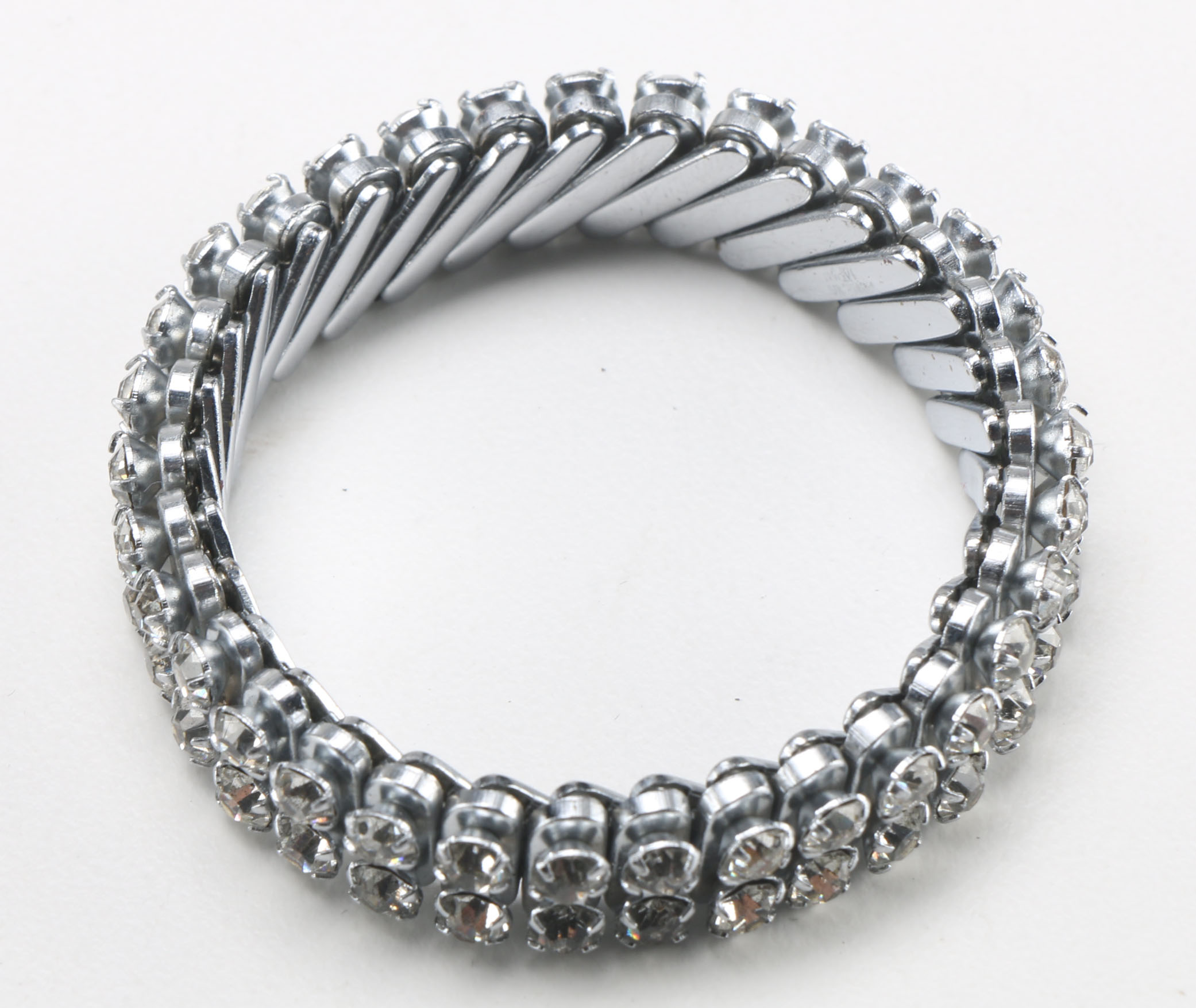 Rhinestone Statement Necklace and Three Bracelets