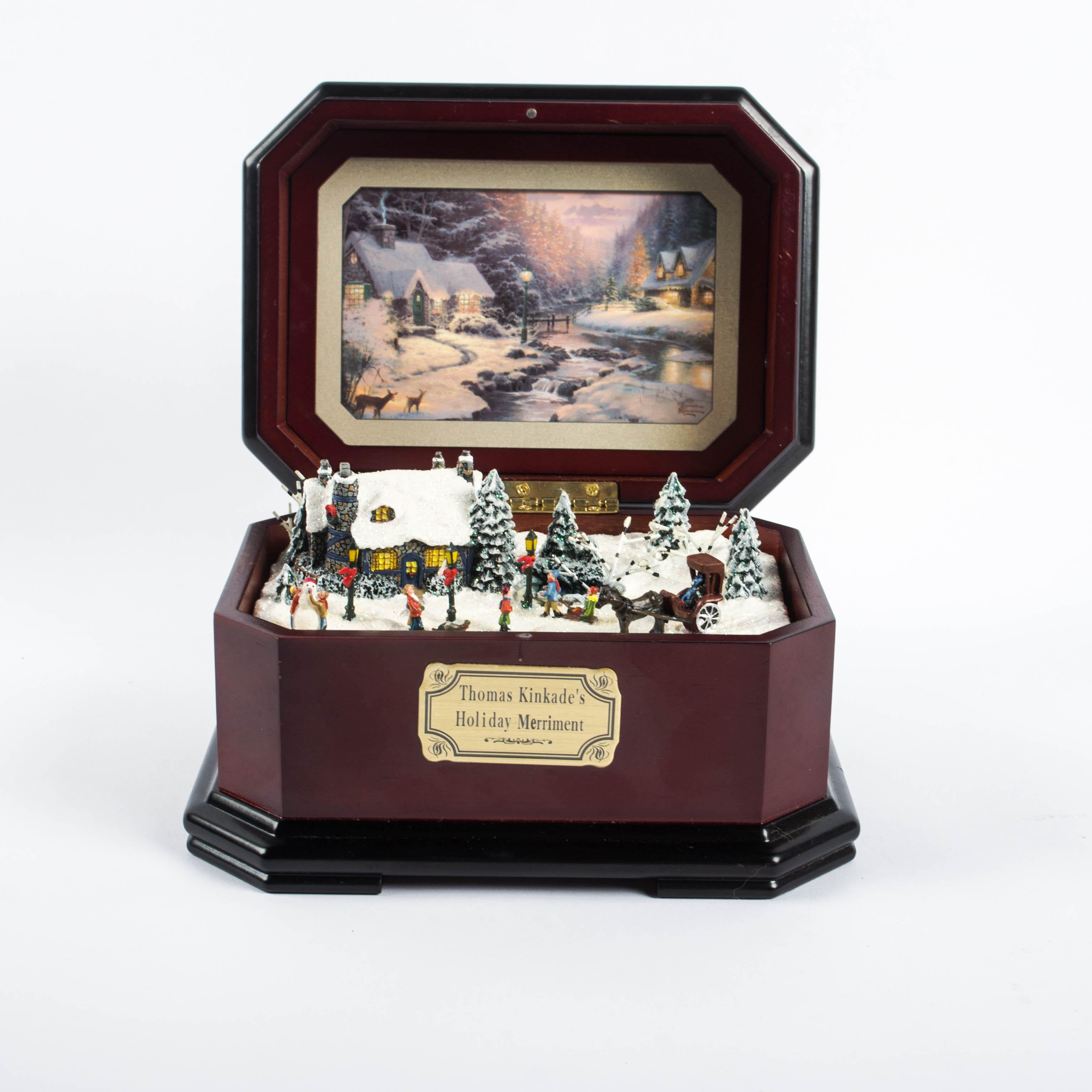 Thomas Kinkade's Holiday Merriment Music Box
