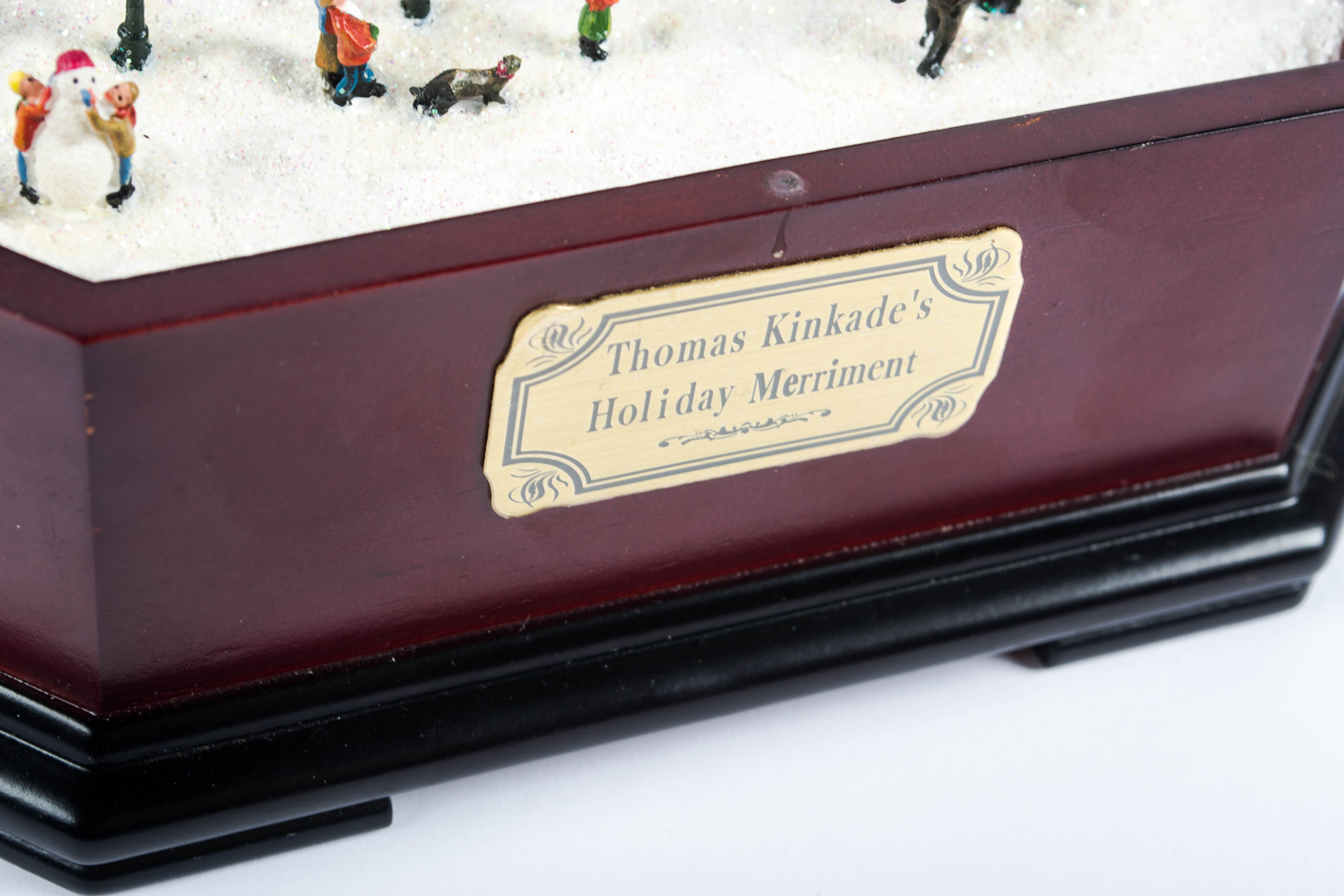 Thomas Kinkade's Holiday Merriment Music Box