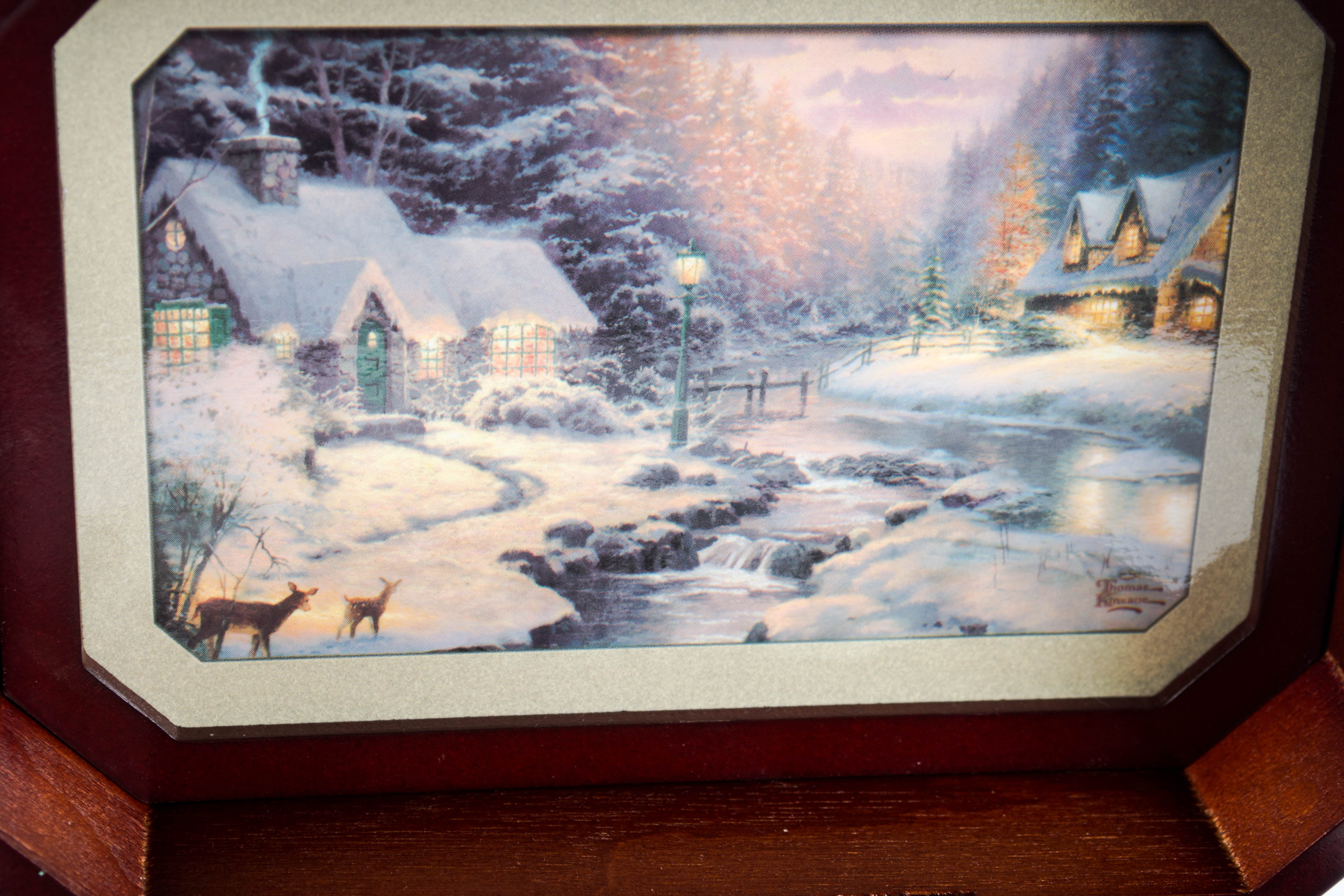 Thomas Kinkade's Holiday Merriment Music Box