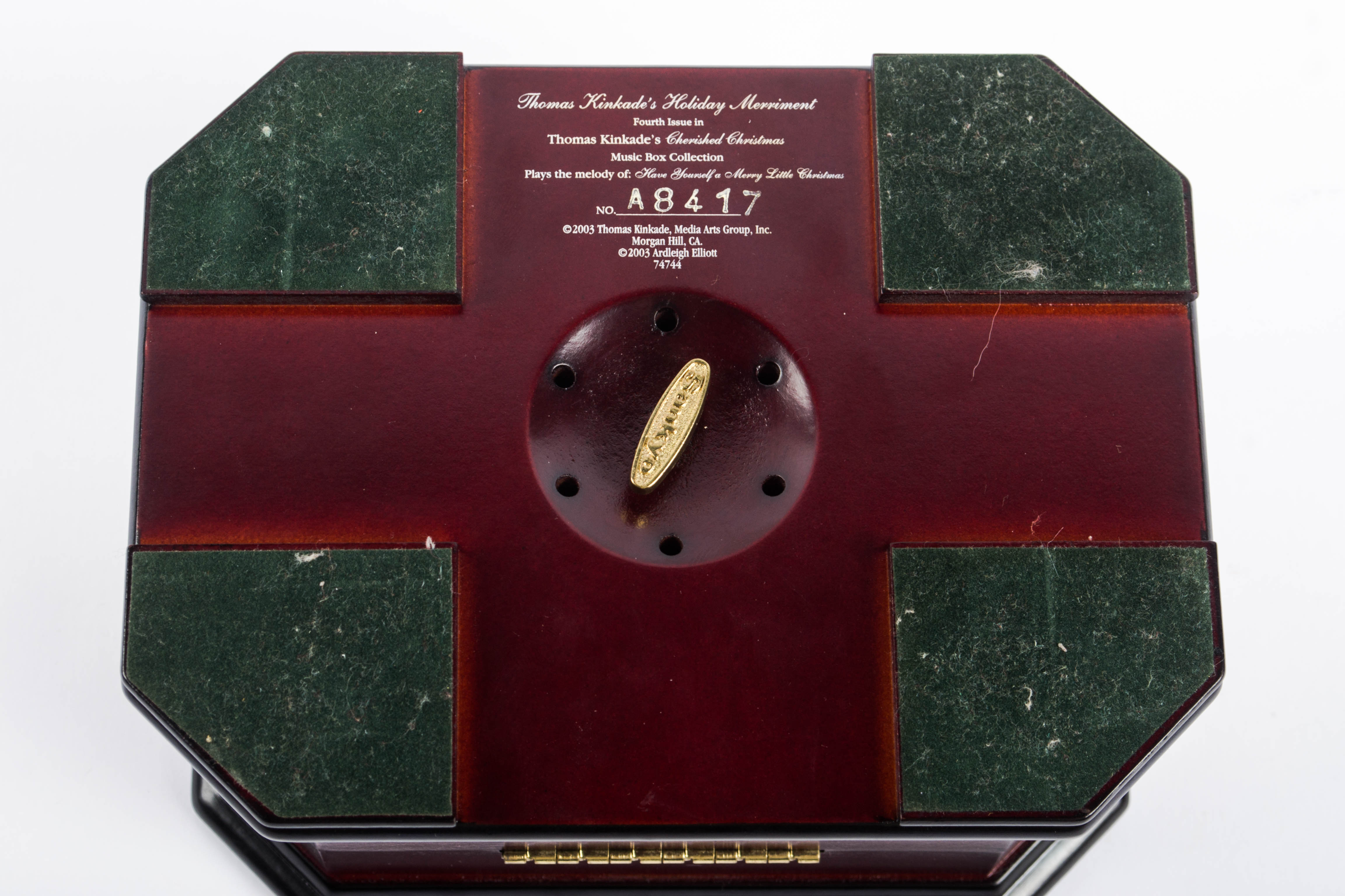 Thomas Kinkade's Holiday Merriment Music Box