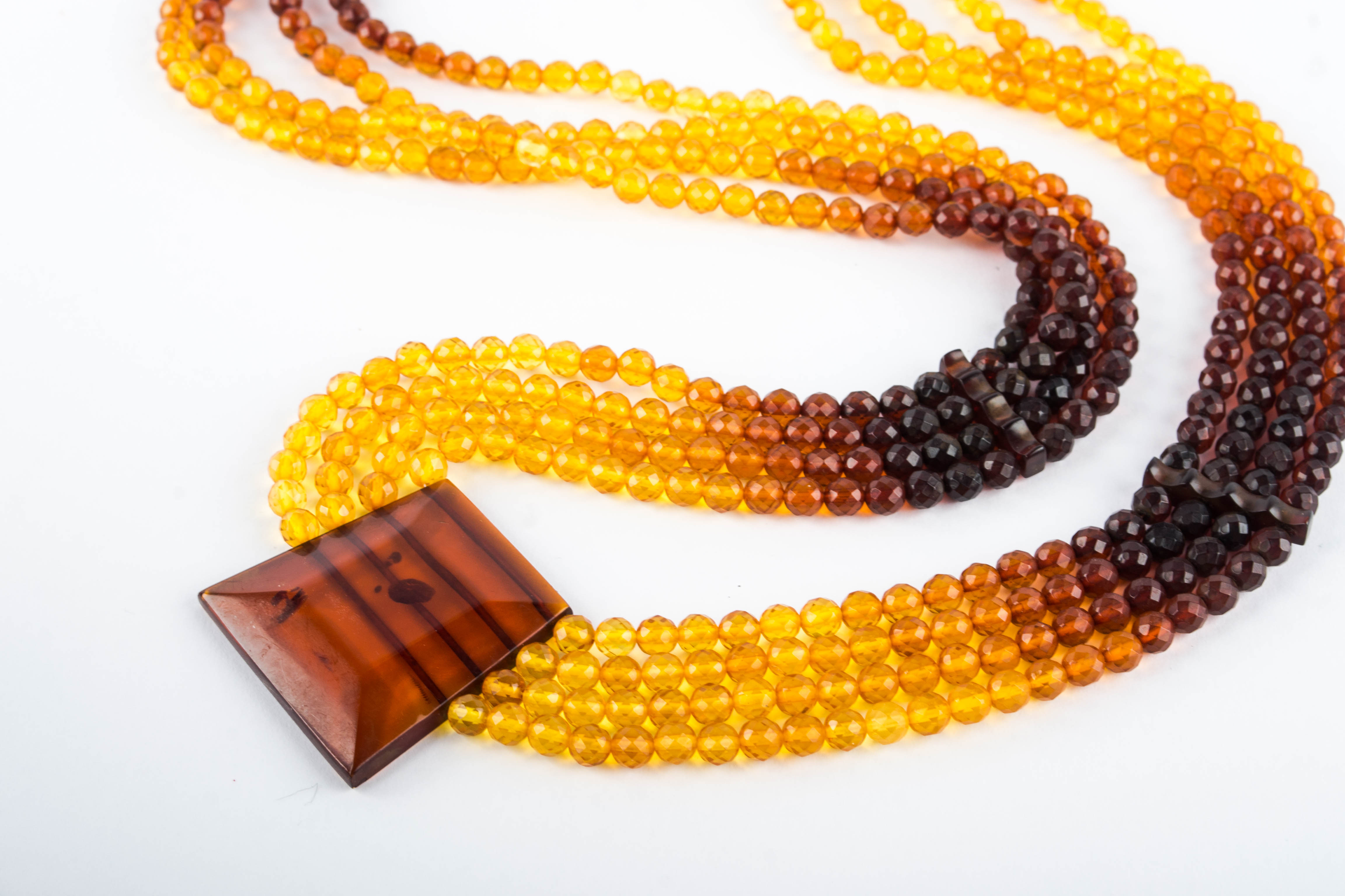 Natural Amber Bead Necklace