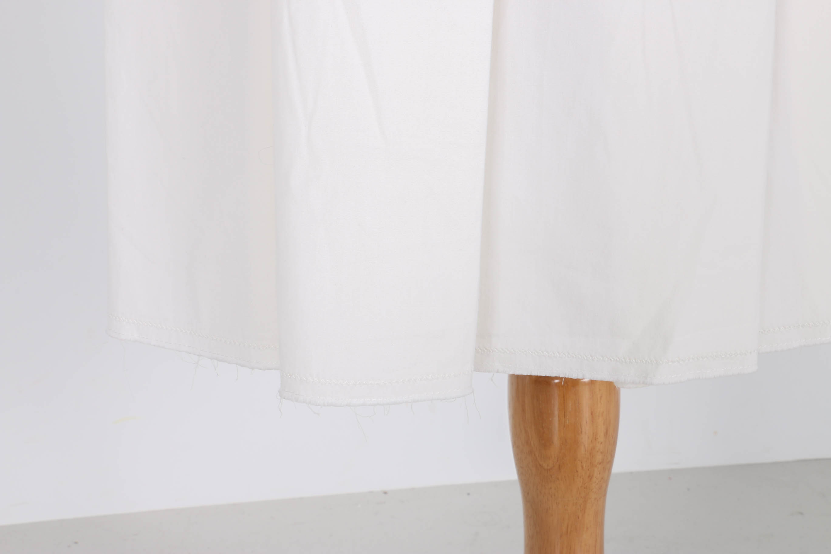 White Pleated Prada Skirt