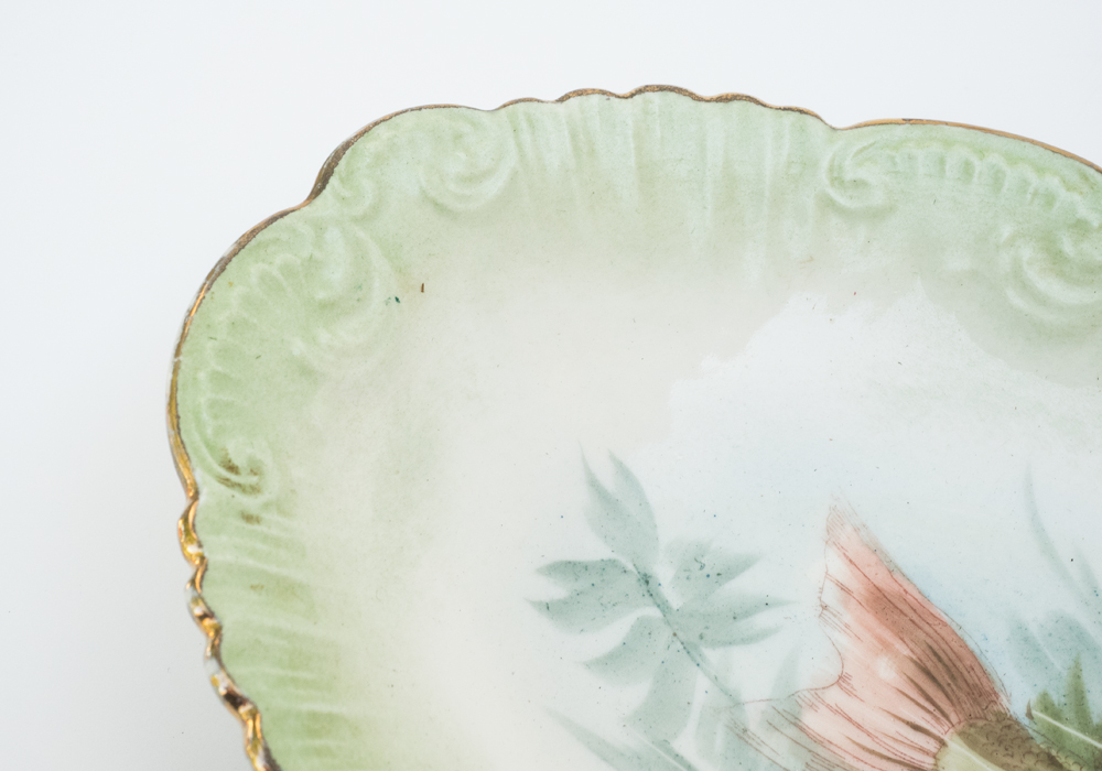 Antique Limoges Fish Platter and Matching Plates