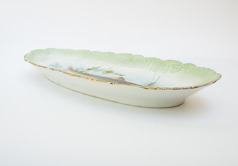 Antique Limoges Fish Platter and Matching Plates