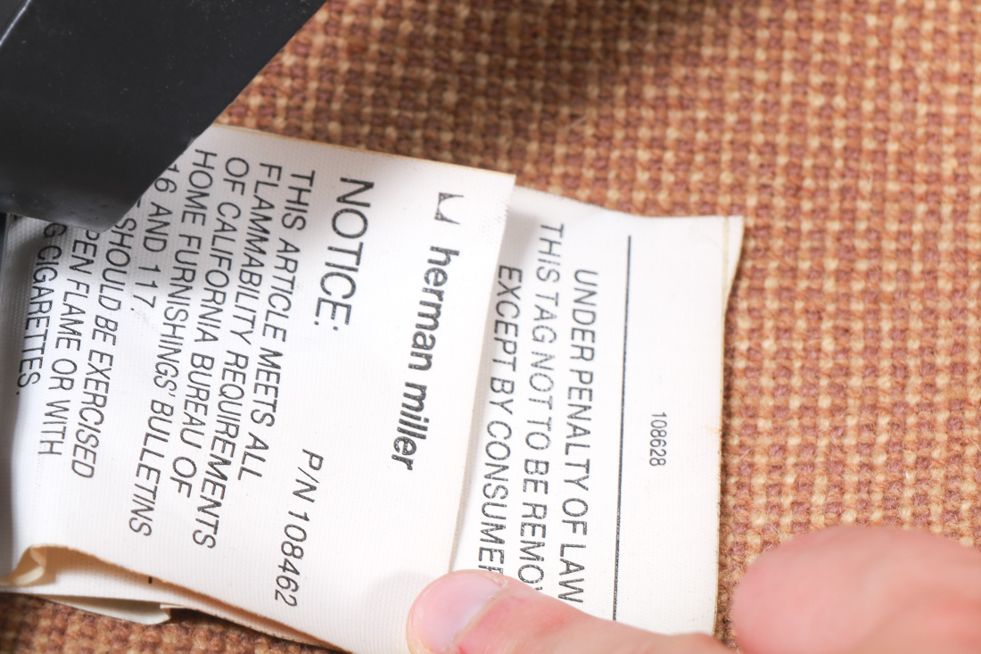 Herman Miller Eames Aluminum Group Leather Armchair