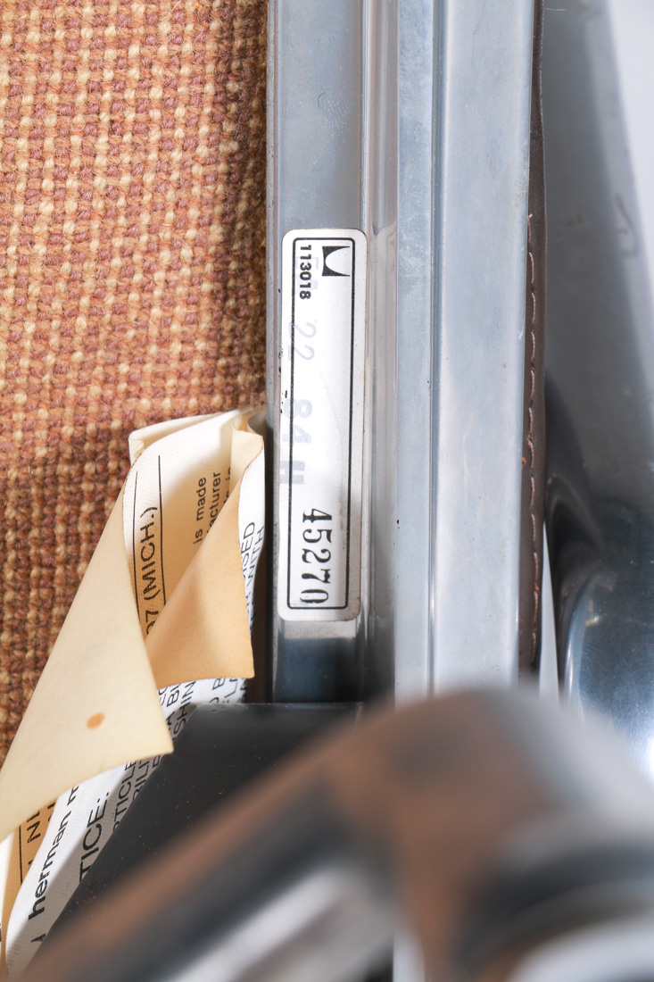 Herman Miller Eames Aluminum Group Leather Armchair