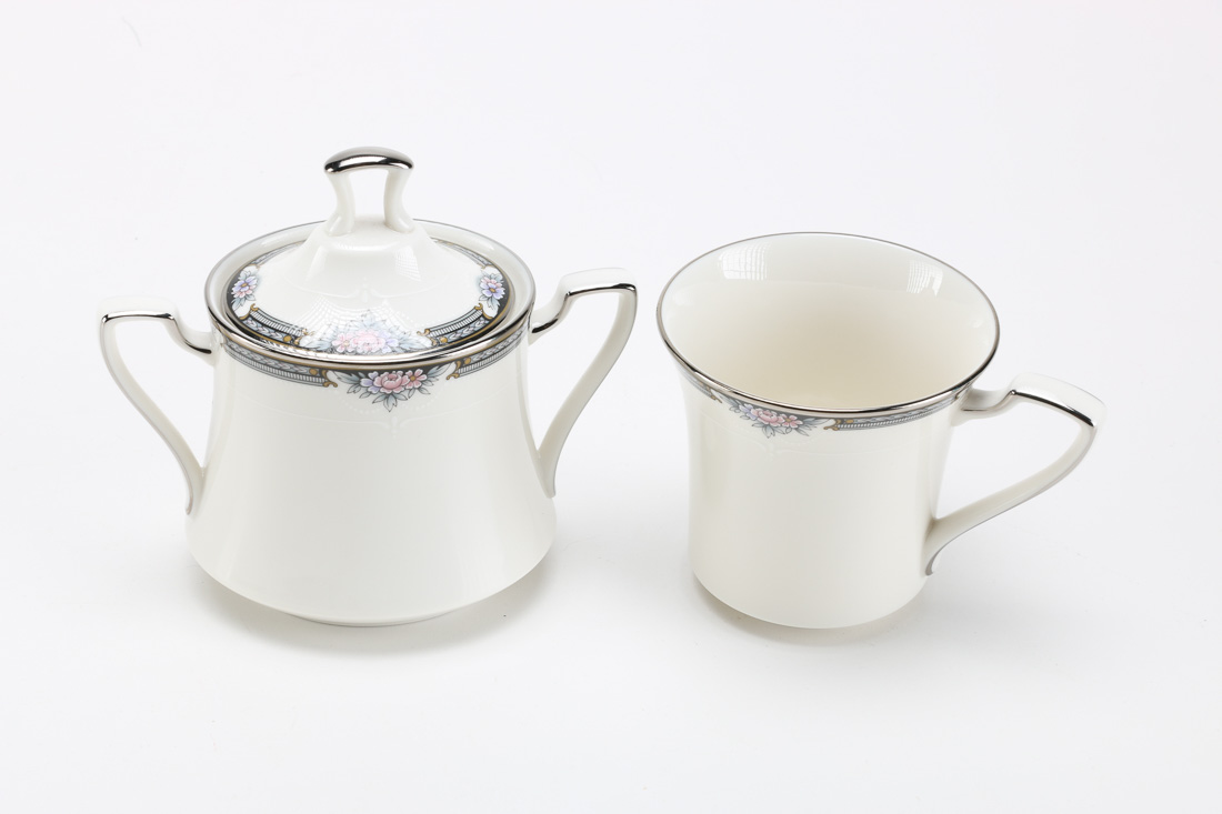 Large Set of Noritake "Halifax" Dinner China