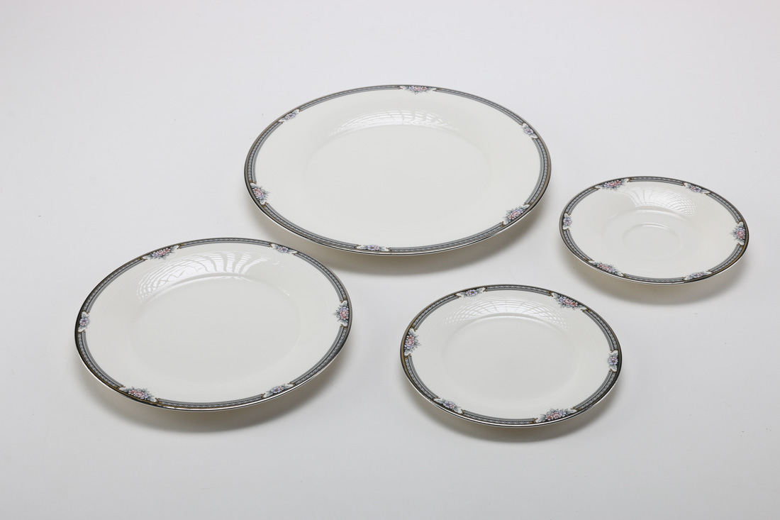 Large Set of Noritake "Halifax" Dinner China