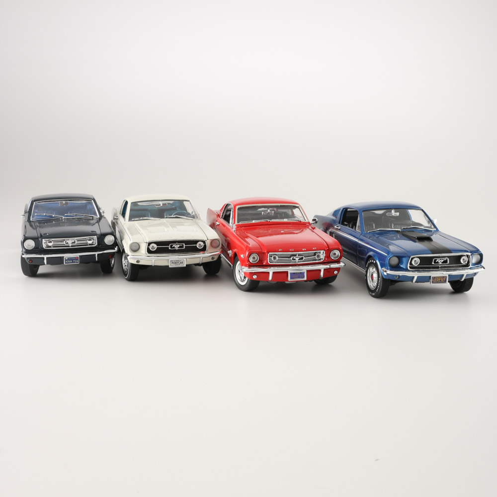 Assortment of Classic Ford Mustang Fastback Die-cast Cars