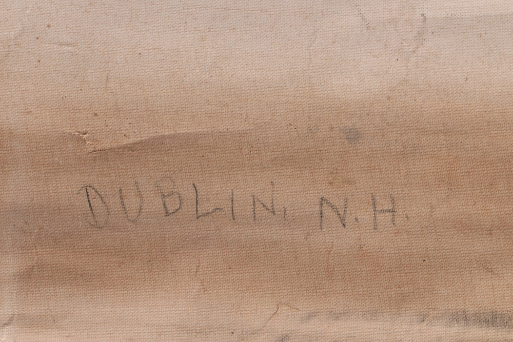 Early 20th Century Wall Map of Dublin, New Hampshire